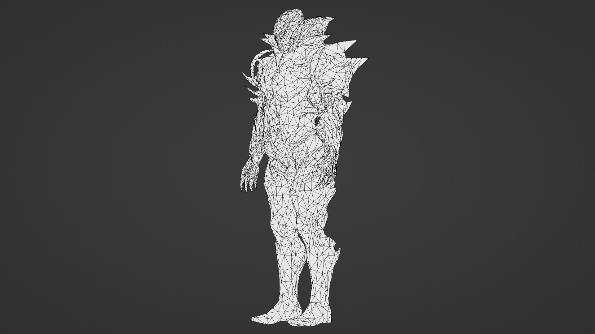 Armored Monster 3D Model Heavy Sci-Fi Fantasy Creature for Games Low-poly 3D model_24