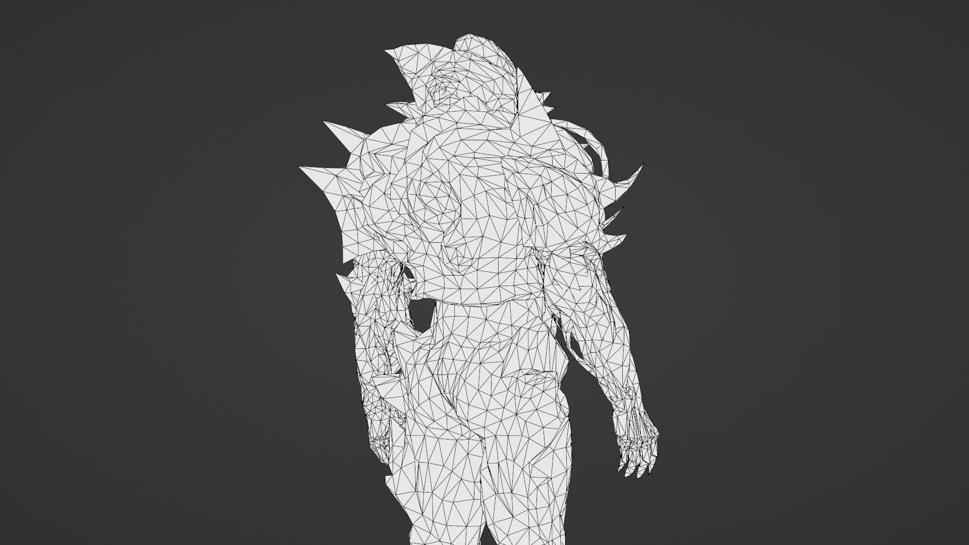 Armored Monster 3D Model Heavy Sci-Fi Fantasy Creature for Games Low-poly 3D model_25