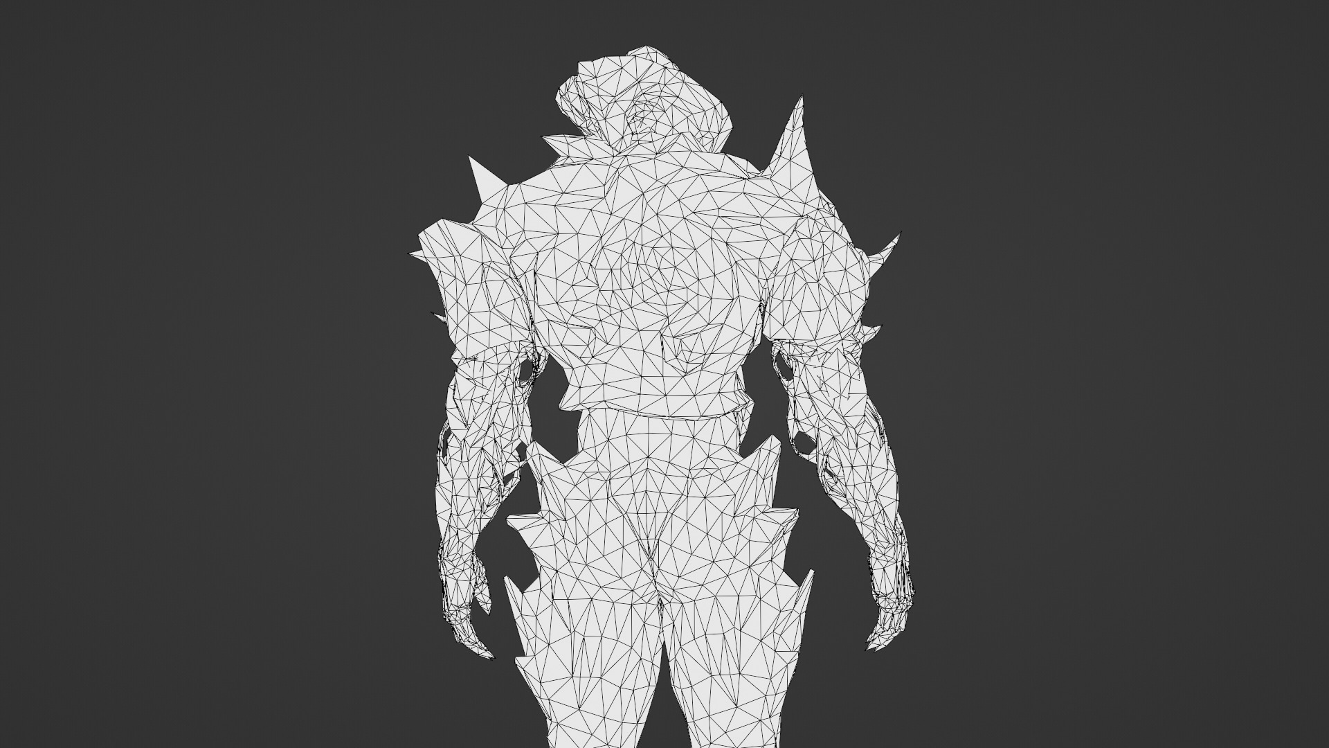 Armored Monster 3D Model Heavy Sci-Fi Fantasy Creature for Games Low-poly 3D model_35