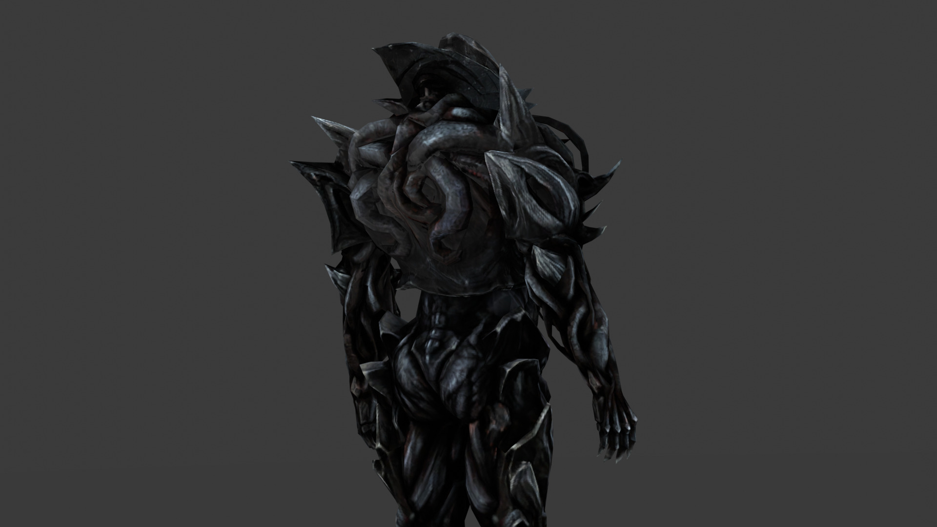 Armored Monster 3D Model Heavy Sci-Fi Fantasy Creature for Games Low-poly 3D model_10