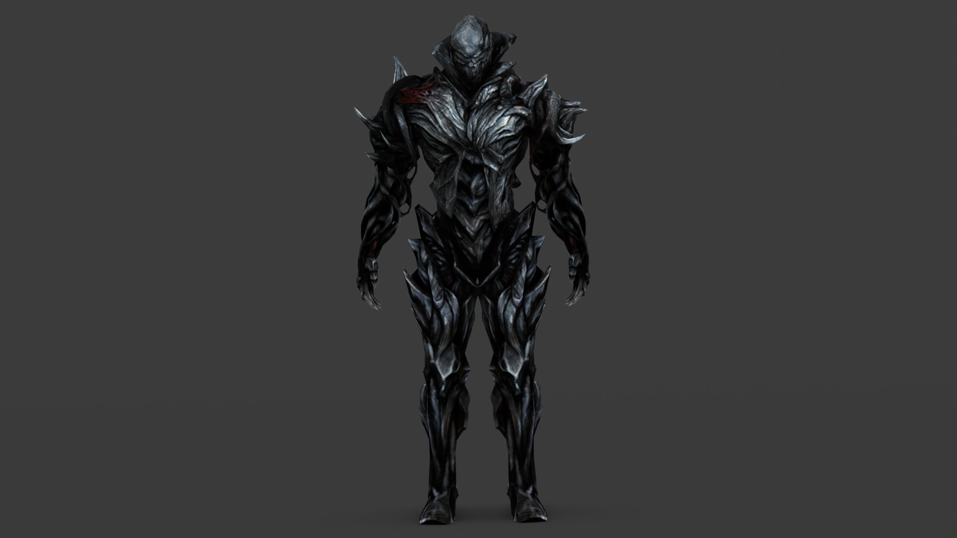 Armored Monster 3D Model Heavy Sci-Fi Fantasy Creature for Games Low-poly 3D model_1