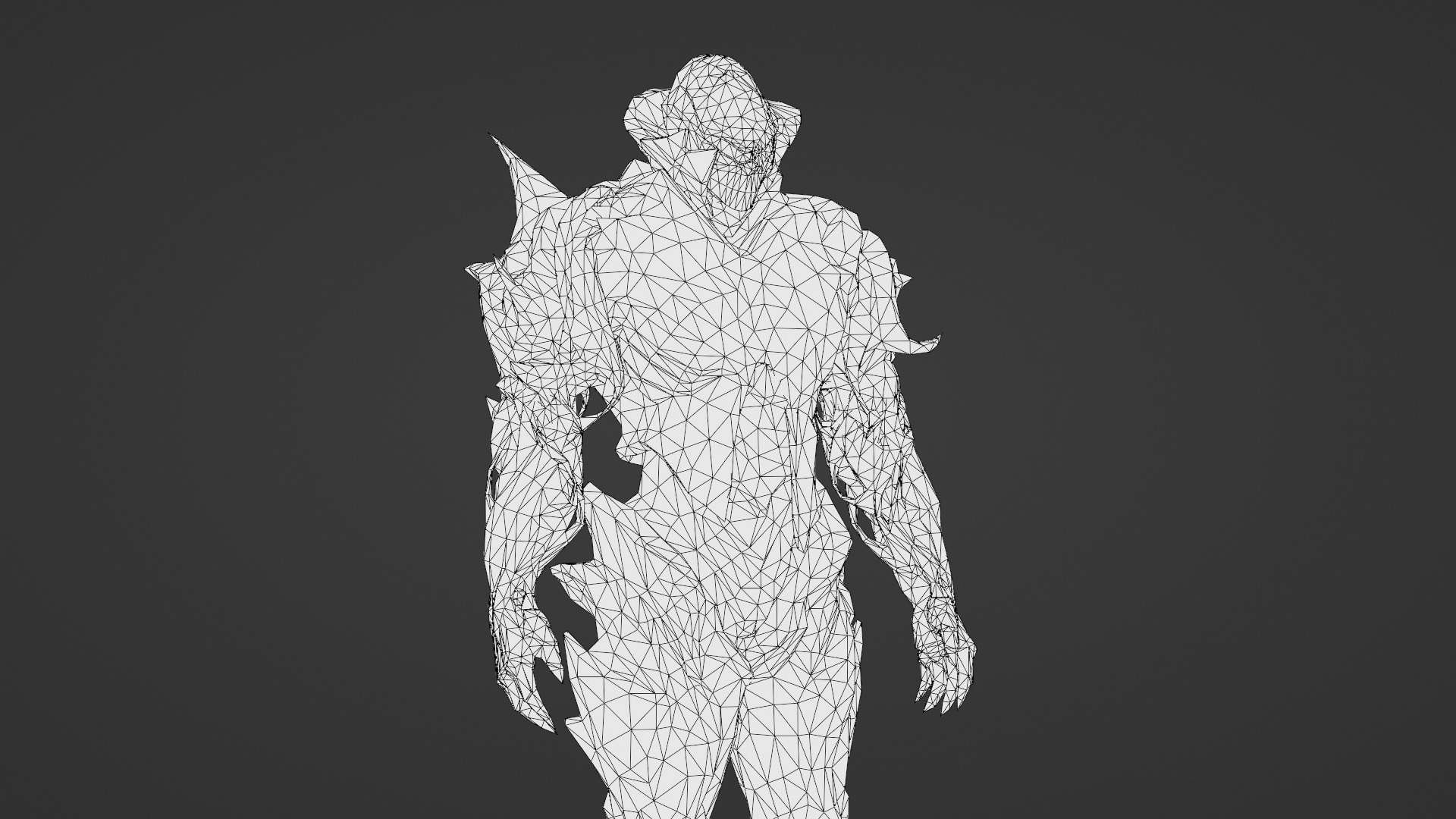 Armored Monster 3D Model Heavy Sci-Fi Fantasy Creature for Games Low-poly 3D model_32