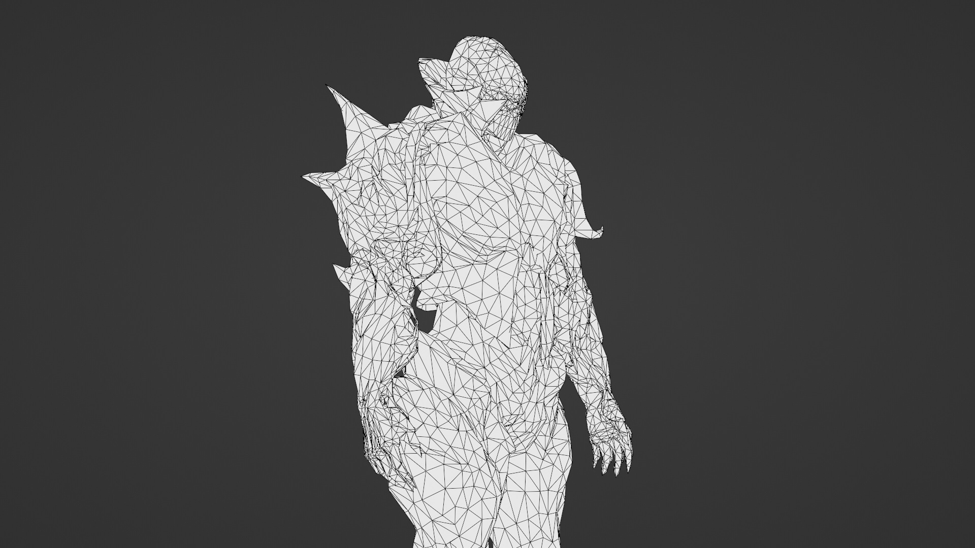 Armored Monster 3D Model Heavy Sci-Fi Fantasy Creature for Games Low-poly 3D model_26