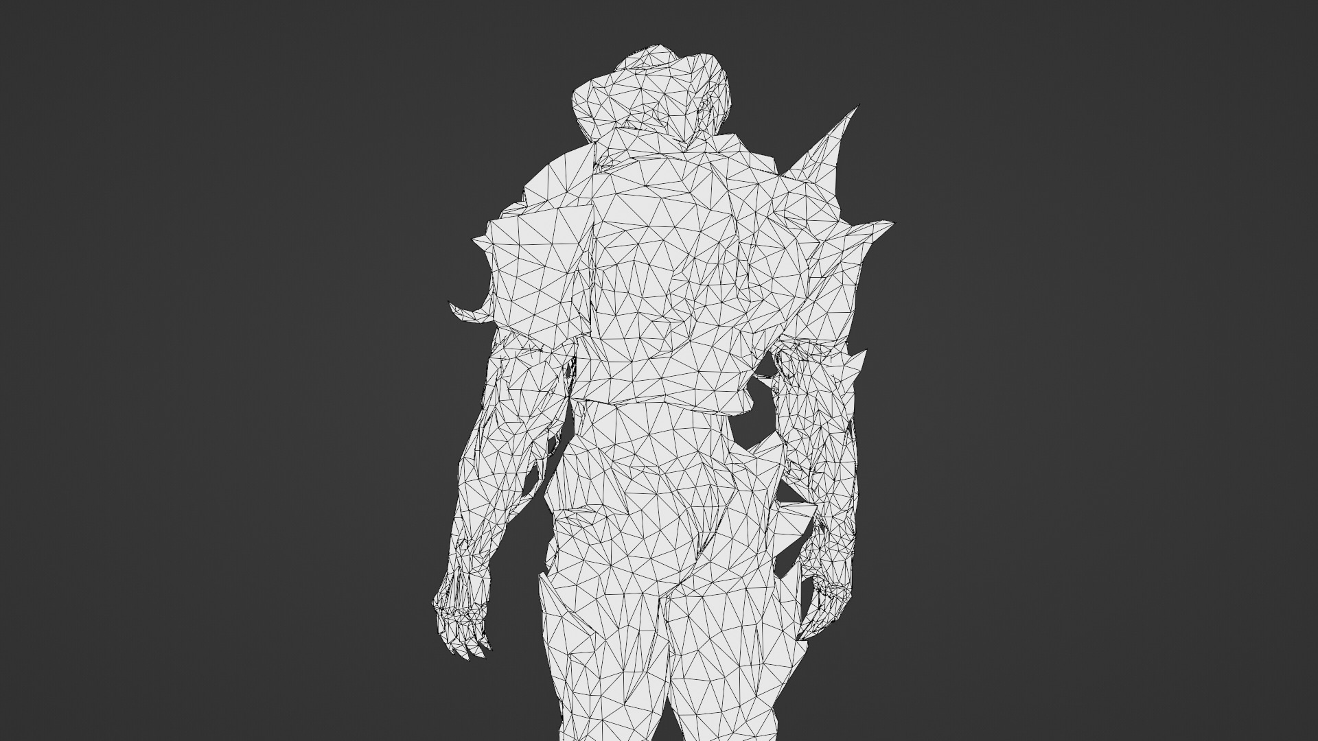 Armored Monster 3D Model Heavy Sci-Fi Fantasy Creature for Games Low-poly 3D model_34