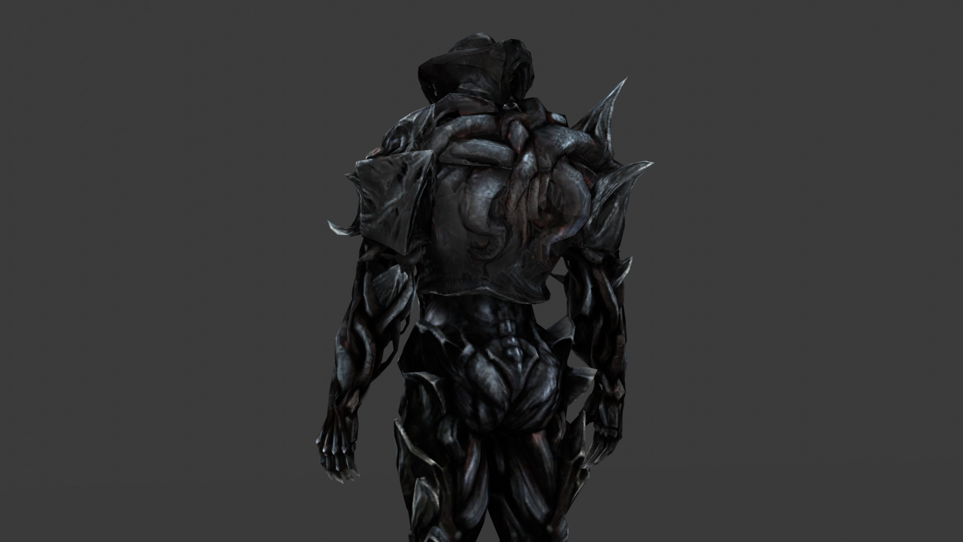 Armored Monster 3D Model Heavy Sci-Fi Fantasy Creature for Games Low-poly 3D model_8