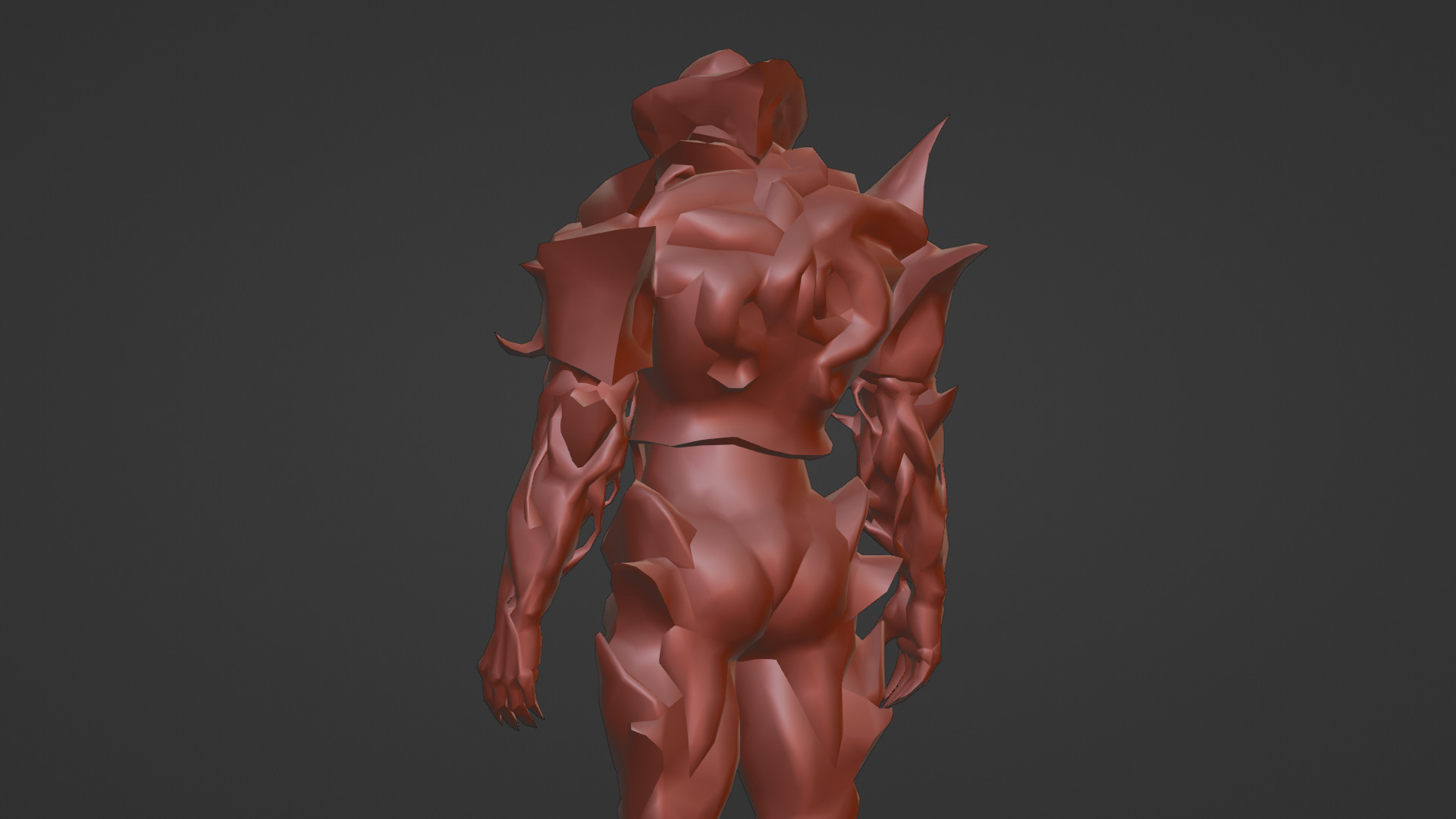 Armored Monster 3D Model Heavy Sci-Fi Fantasy Creature for Games Low-poly 3D model_22