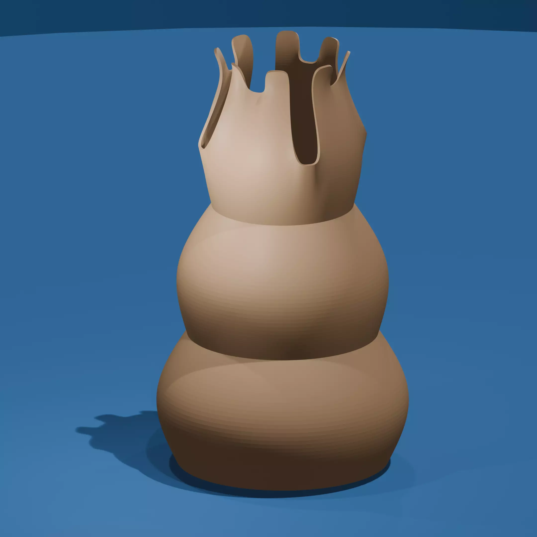 Chess King Shaped Vase 3D print model