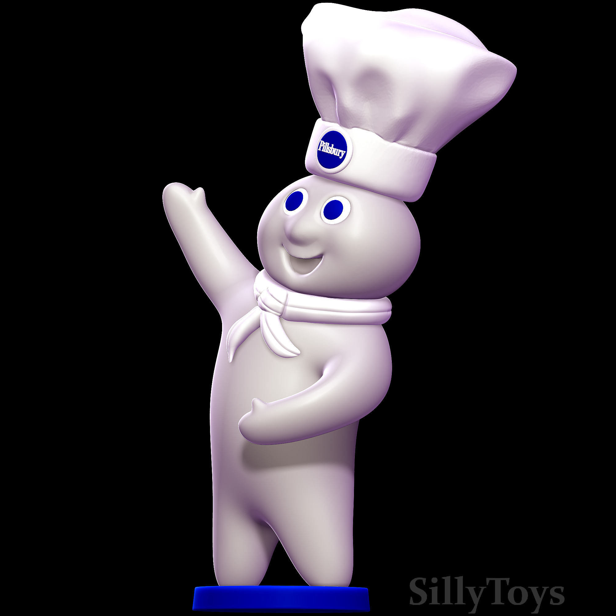 Pillsbury Doughboy 3D print model_1