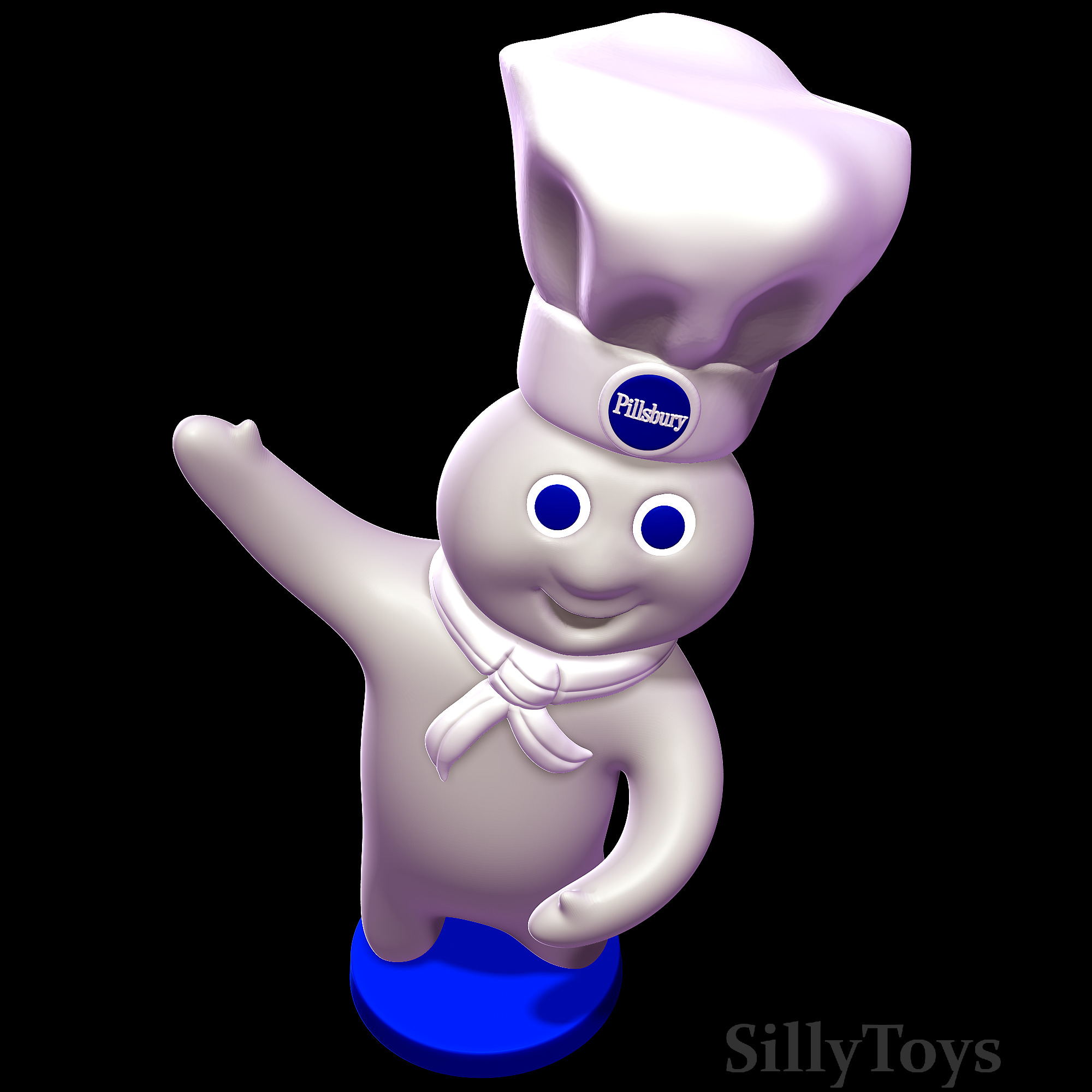 Pillsbury Doughboy 3D print model_4