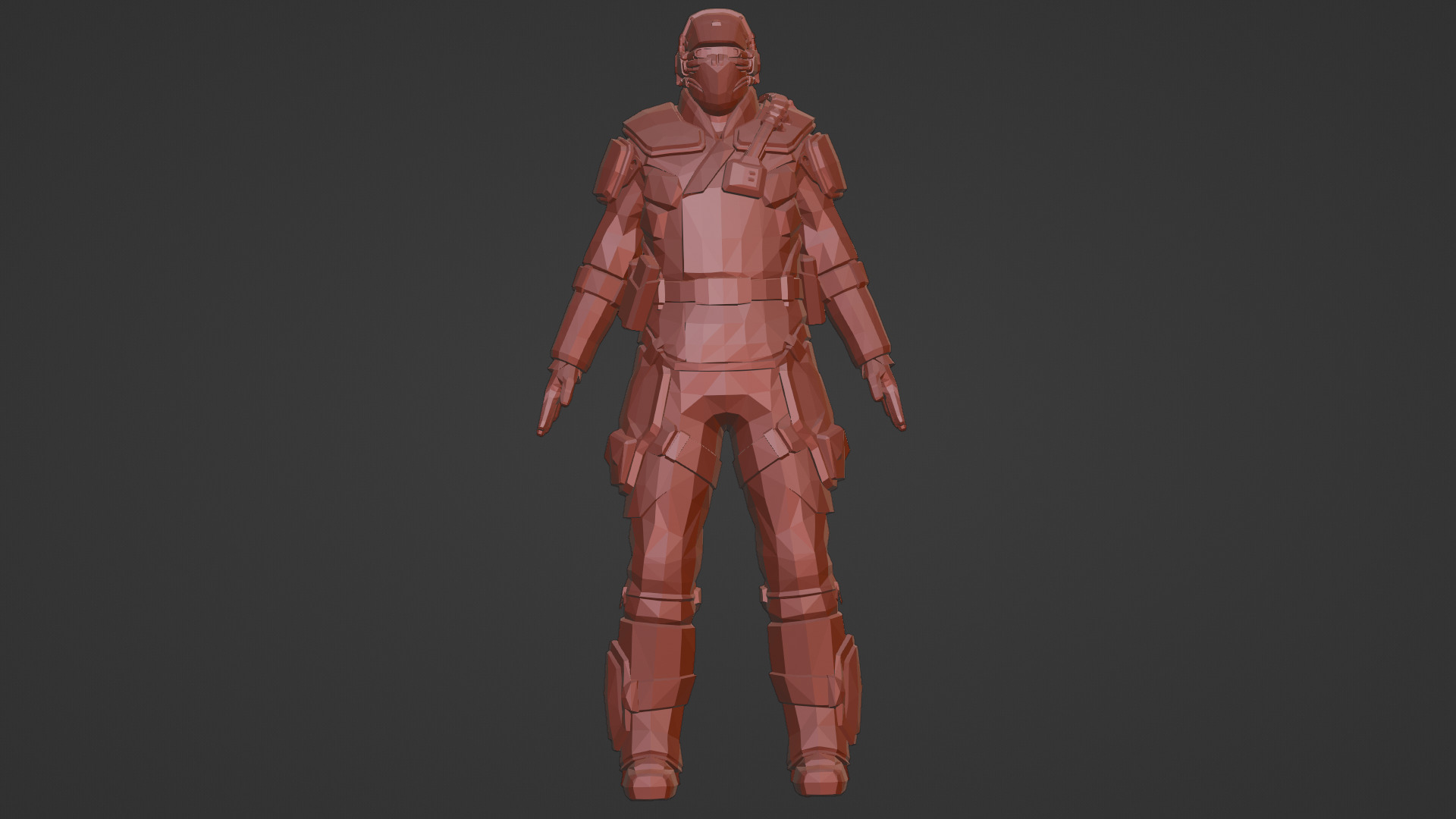 Futuristic Robot Android 3D Model Humanoid Sci-Fi Mech Character Low-poly 3D model_15