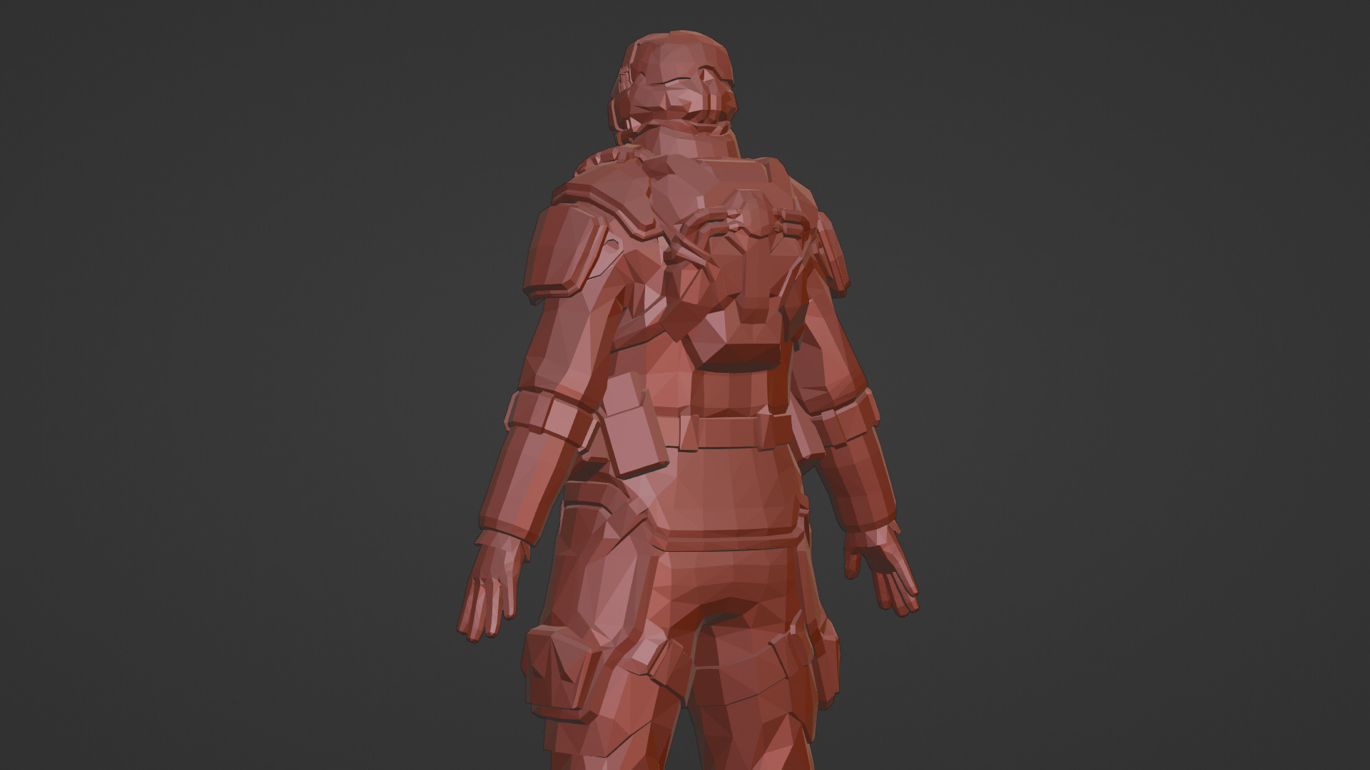 Futuristic Robot Android 3D Model Humanoid Sci-Fi Mech Character Low-poly 3D model_22