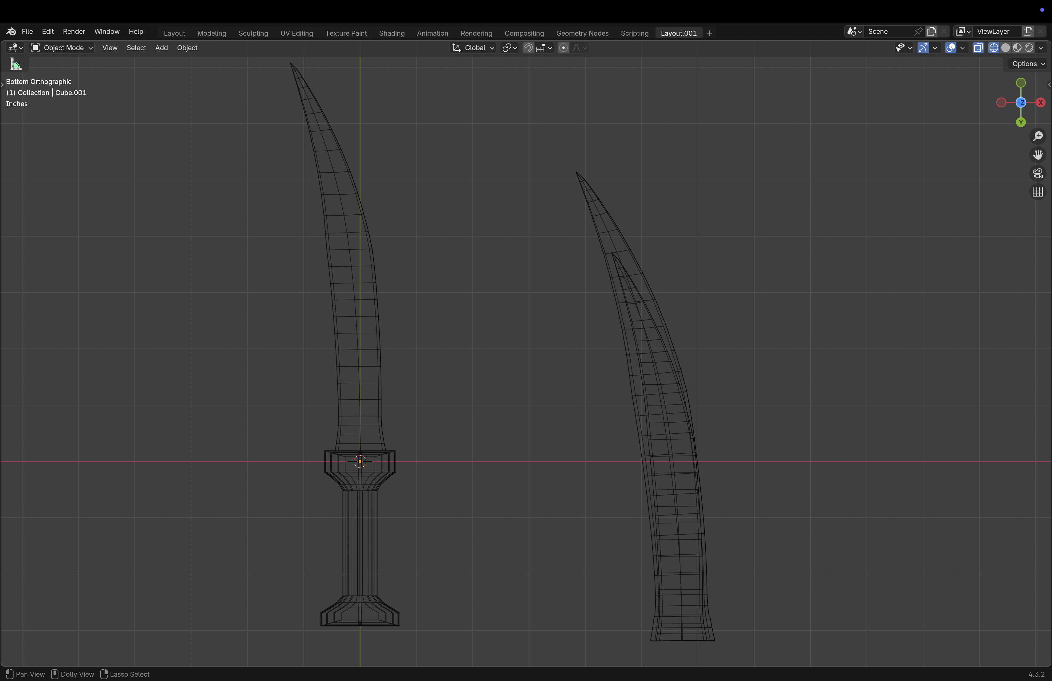 Persian Khanjar Low-poly 3D model_7