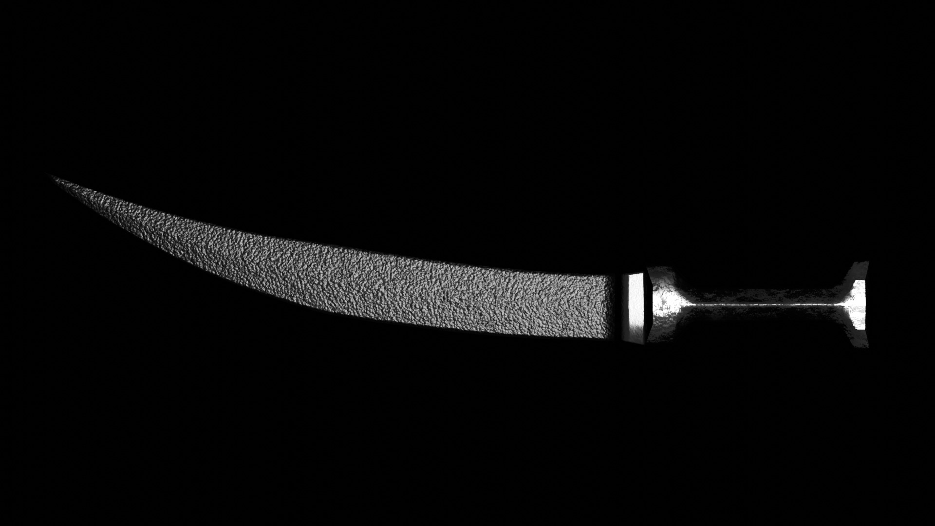 Persian Khanjar Low-poly 3D model_2