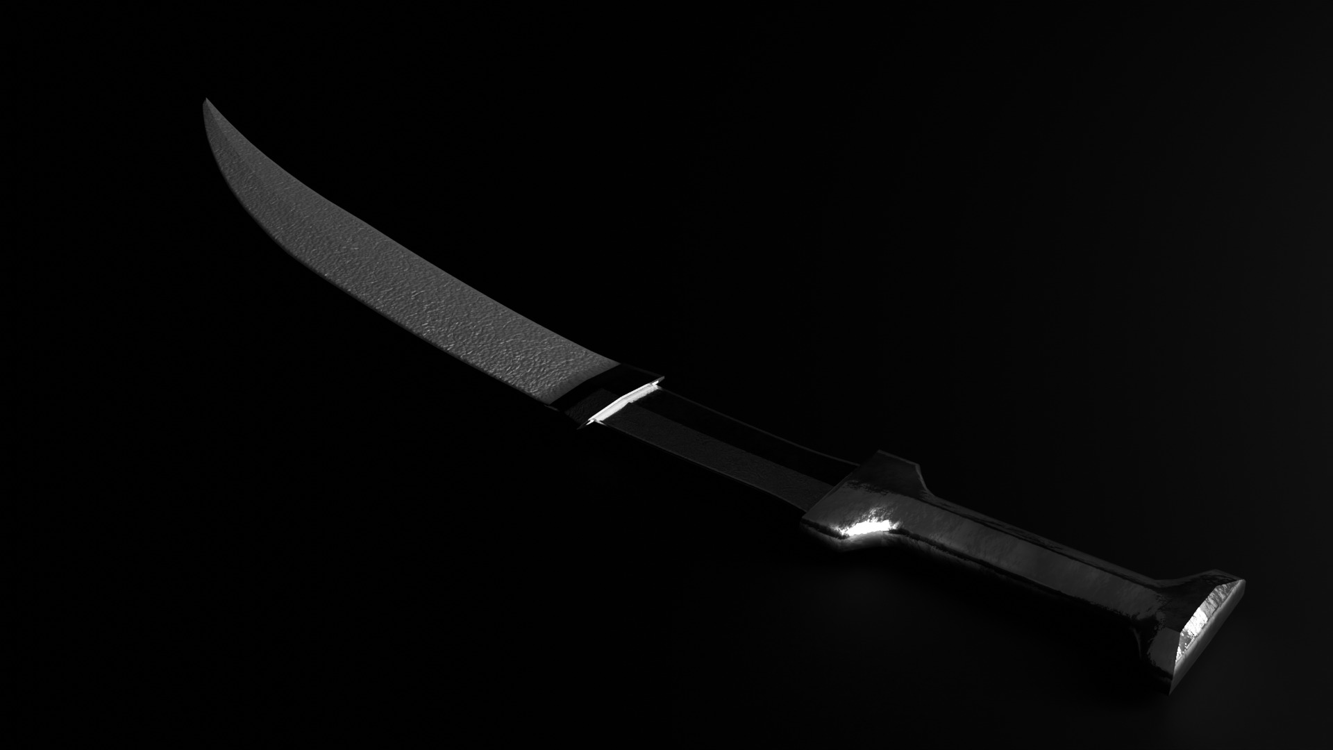 Persian Khanjar Low-poly 3D model_3