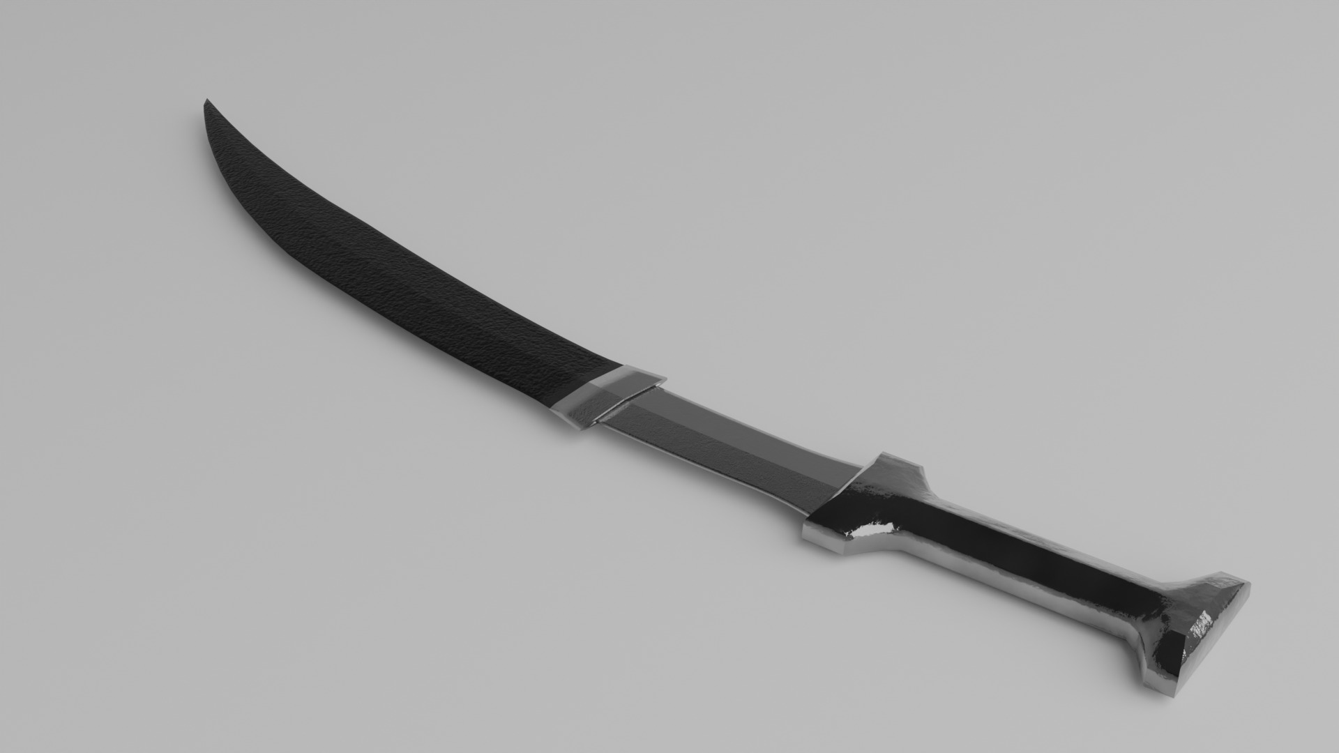 Persian Khanjar Low-poly 3D model_4