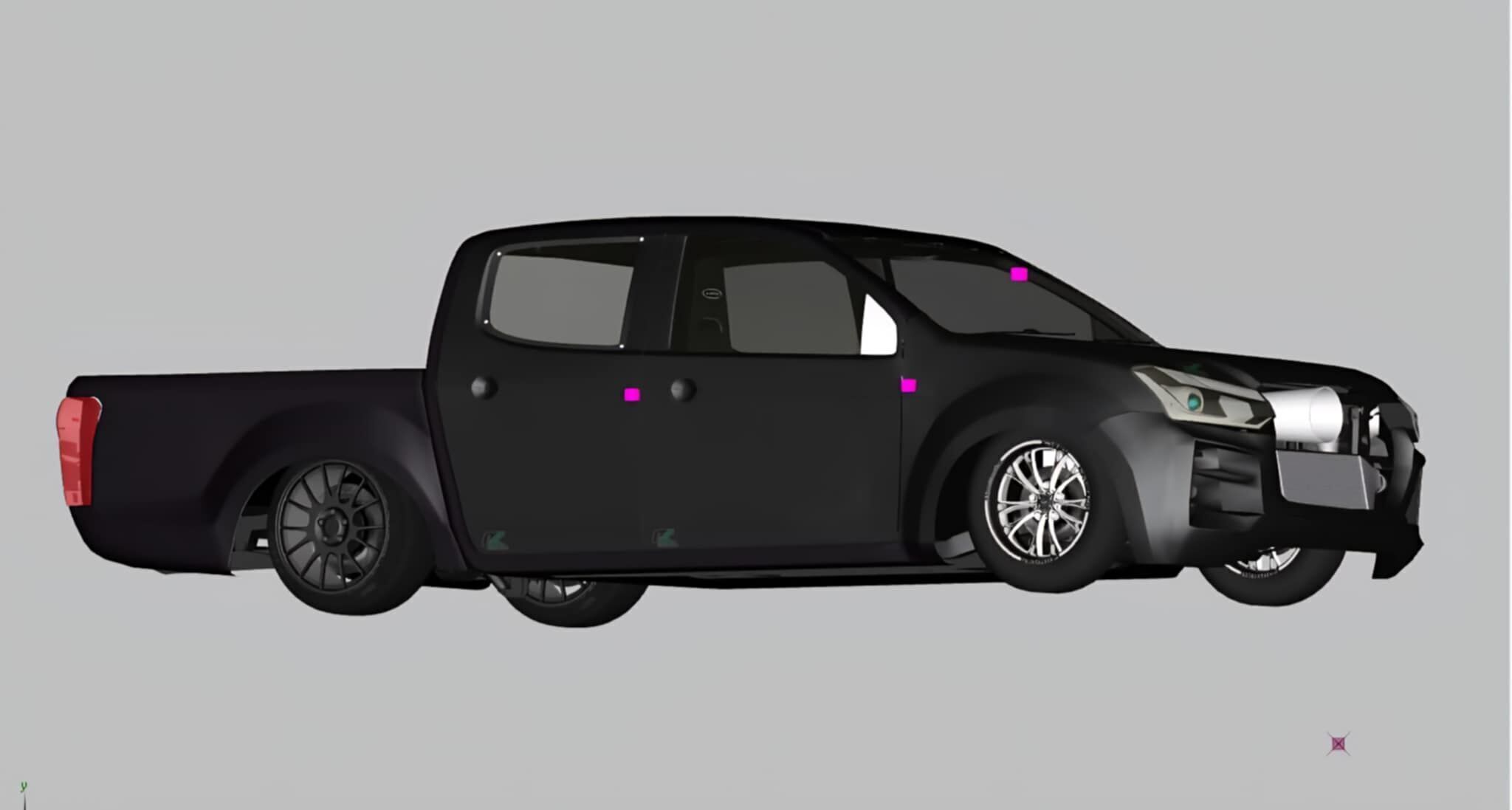 Dmax 2018 drag cars 3D print model_2