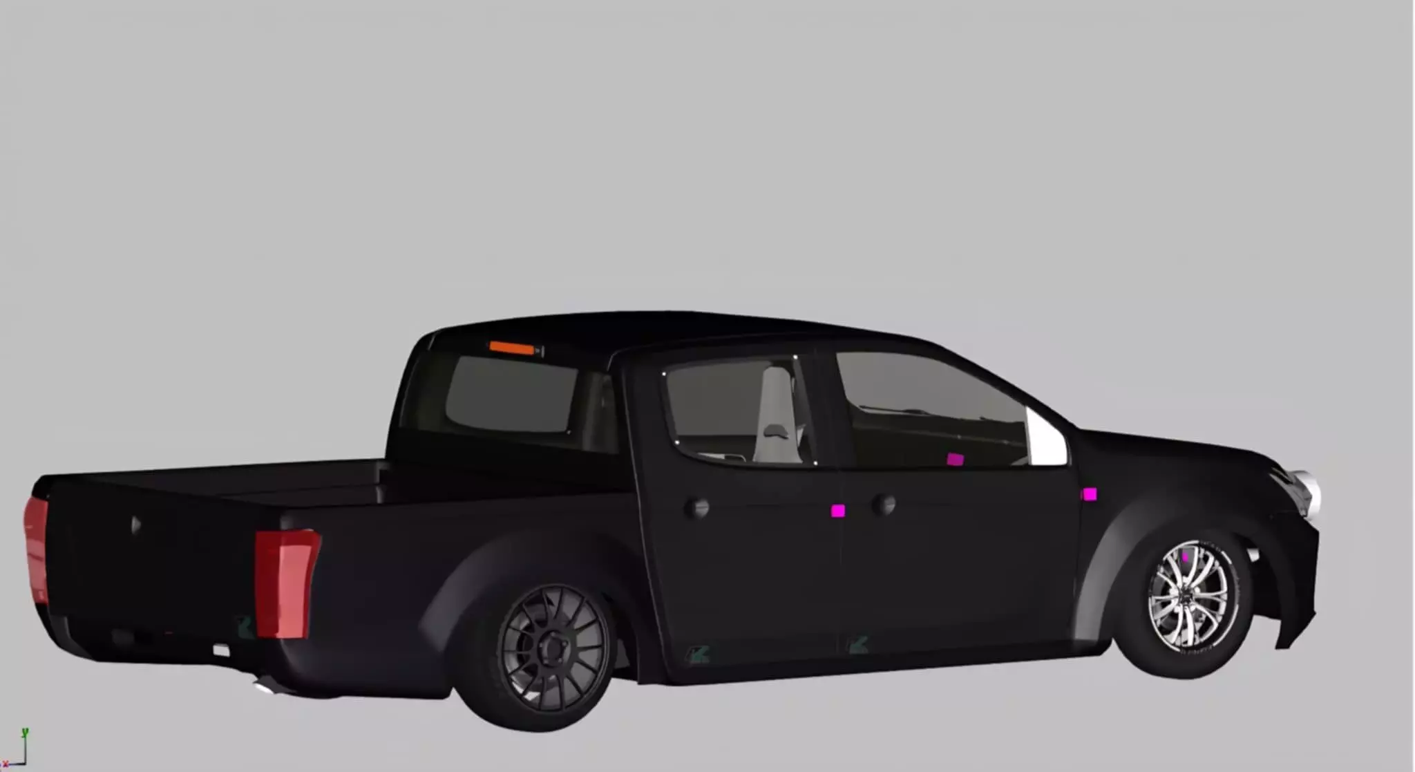 Dmax 2018 drag cars 3D print model_0