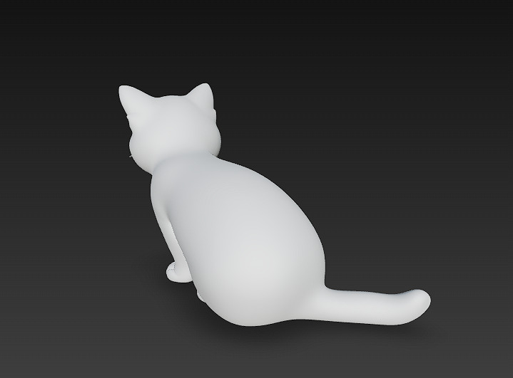 Cat Realistic 3D Model Basic - Low Poly Realistic Low-poly 3D model_12