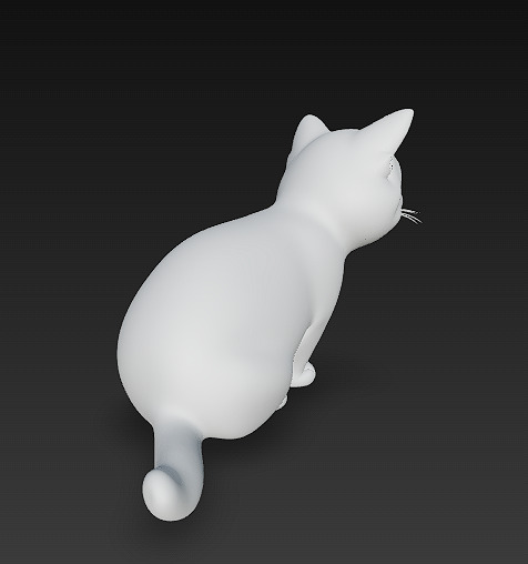 Cat Realistic 3D Model Basic - Low Poly Realistic Low-poly 3D model_13