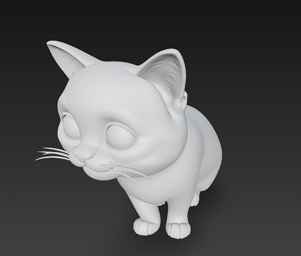 Cat Realistic 3D Model Basic - Low Poly Realistic Low-poly 3D model_10