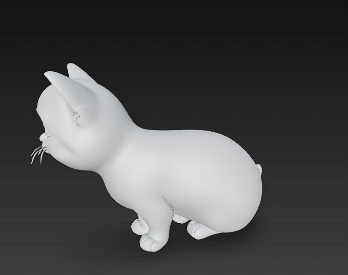 Cat Realistic 3D Model Basic - Low Poly Realistic Low-poly 3D model_11