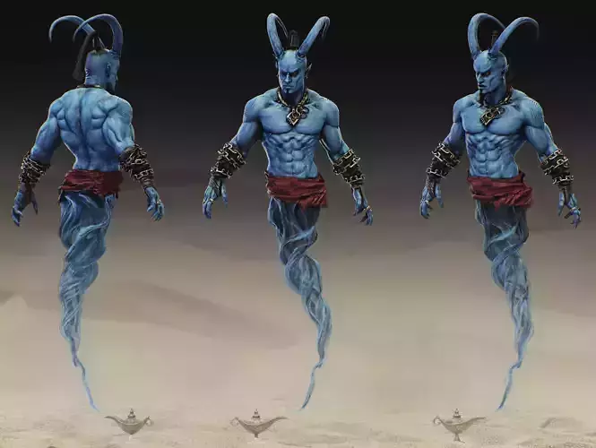Genie Low-poly 3D model