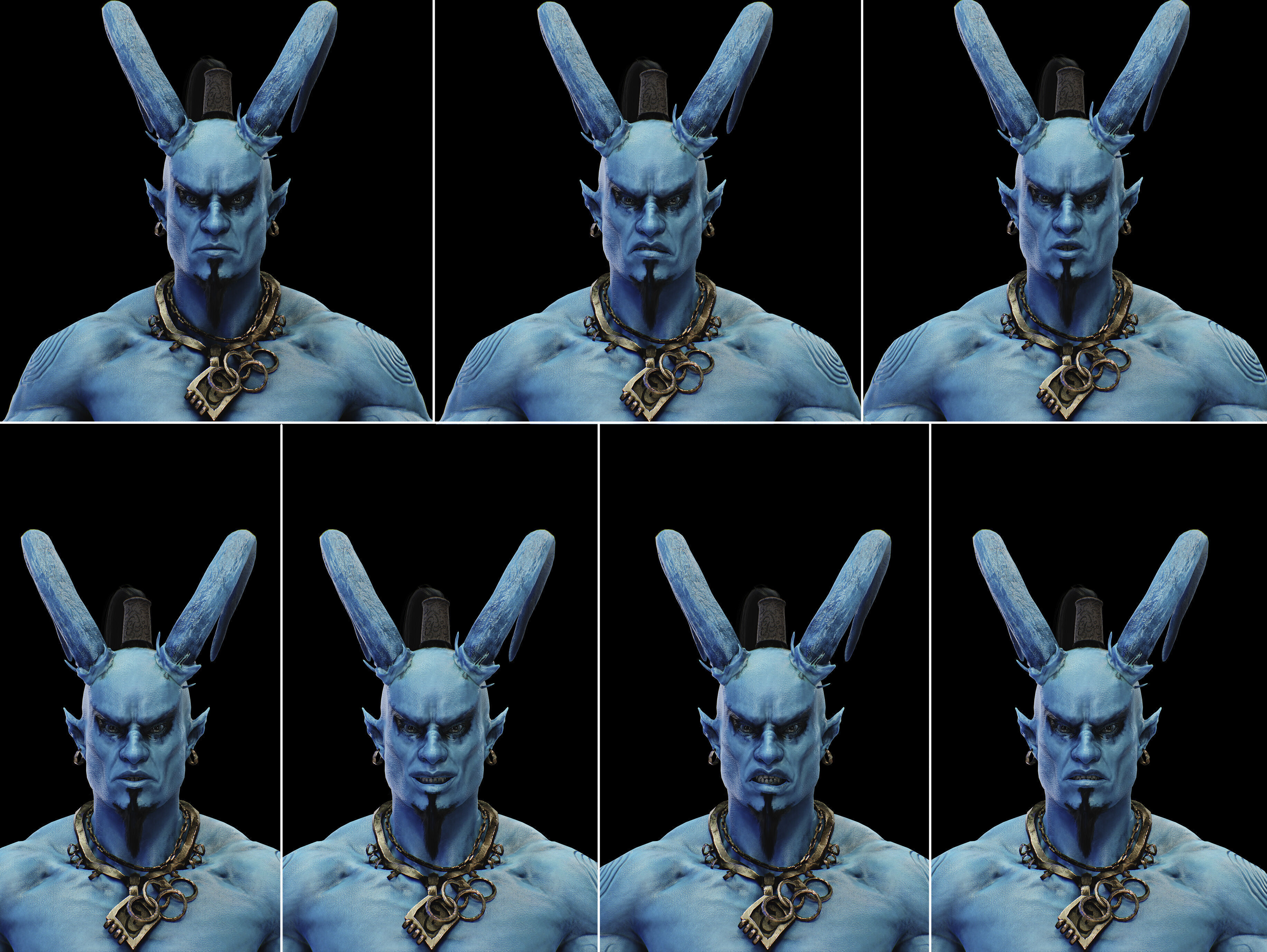 Genie Low-poly 3D model_2