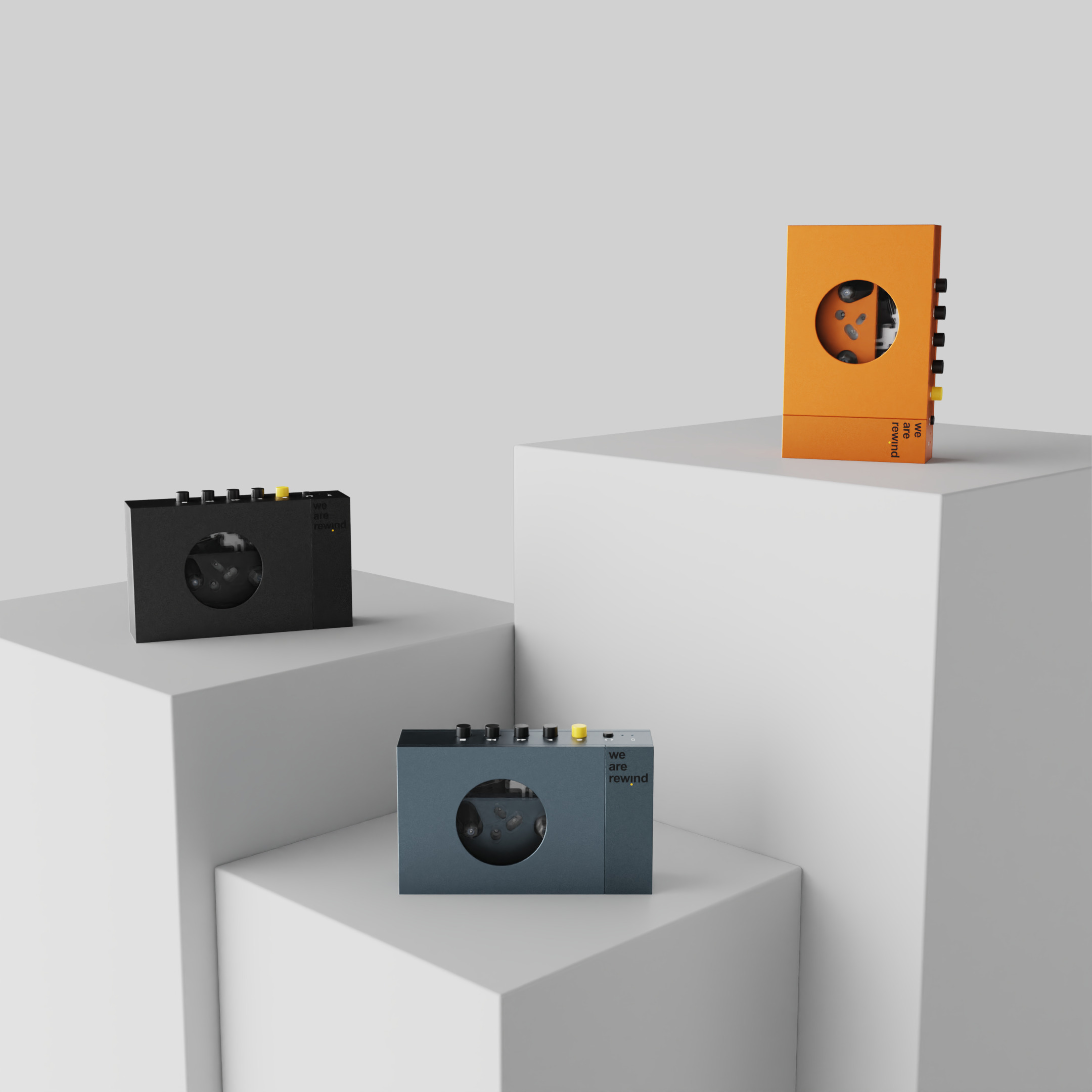 We Are Rewind Modern Cassette Player Free 3D model_6