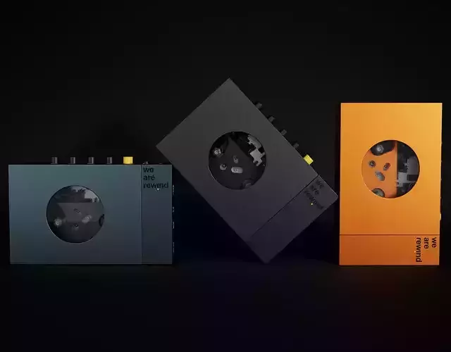 We Are Rewind Modern Cassette Player Free 3D model