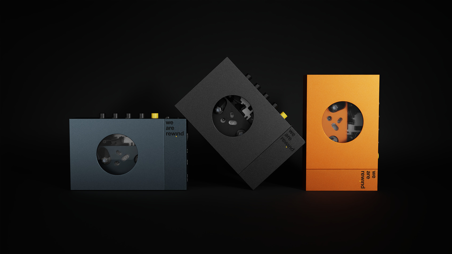 We Are Rewind Modern Cassette Player Free 3D model_1