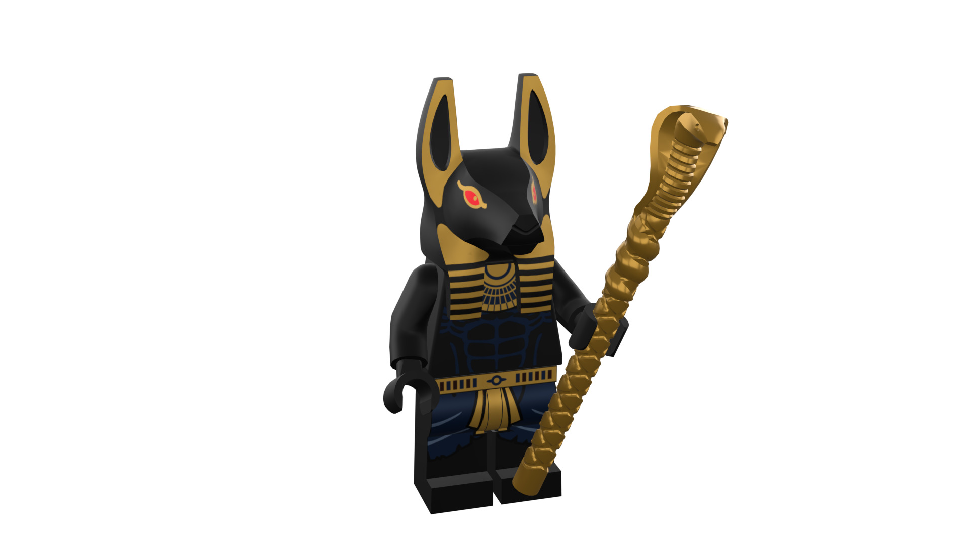3D print minifigure - INUBIS-god of the underworld 3D print model_7
