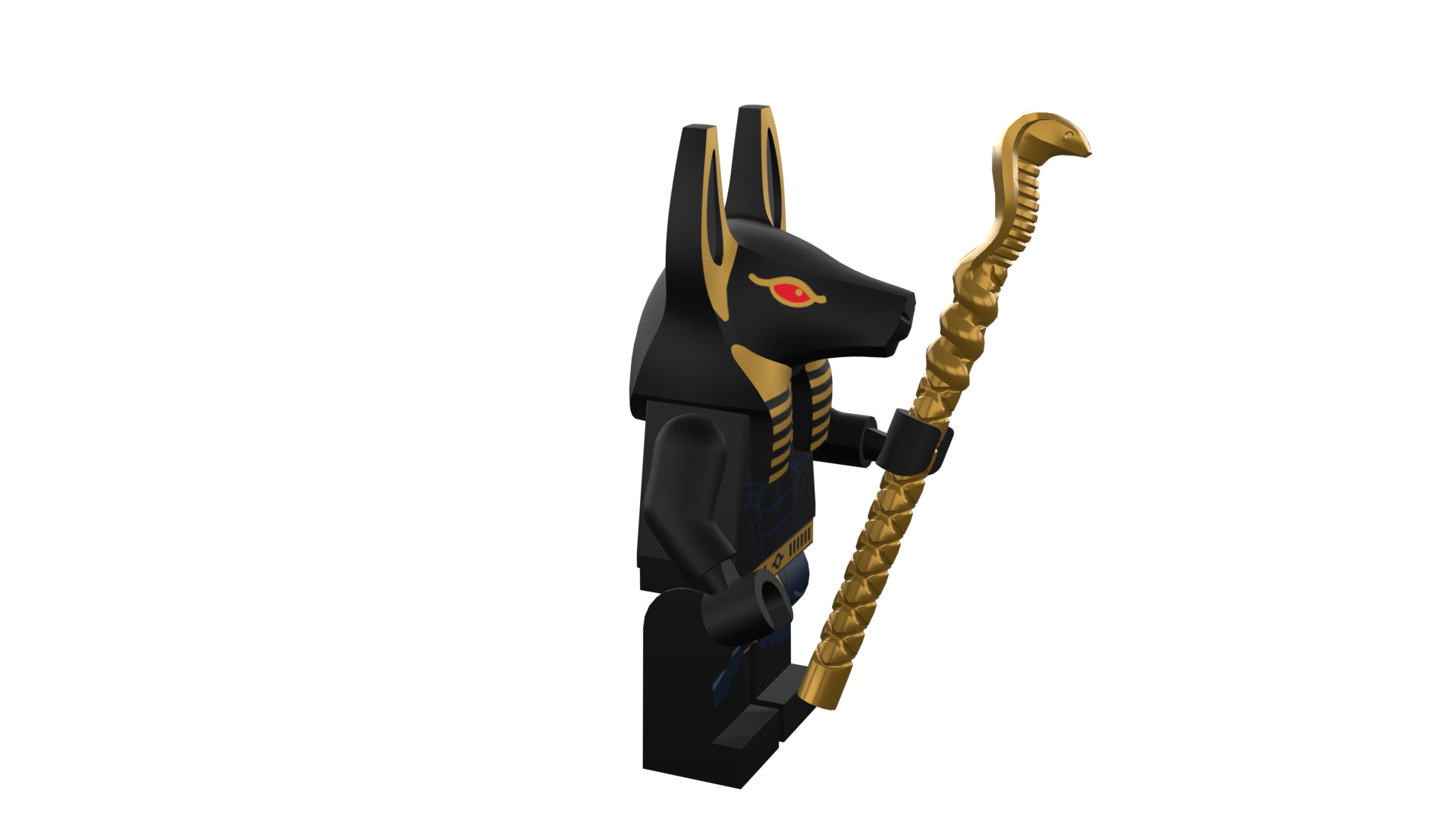 3D print minifigure - INUBIS-god of the underworld 3D print model_13