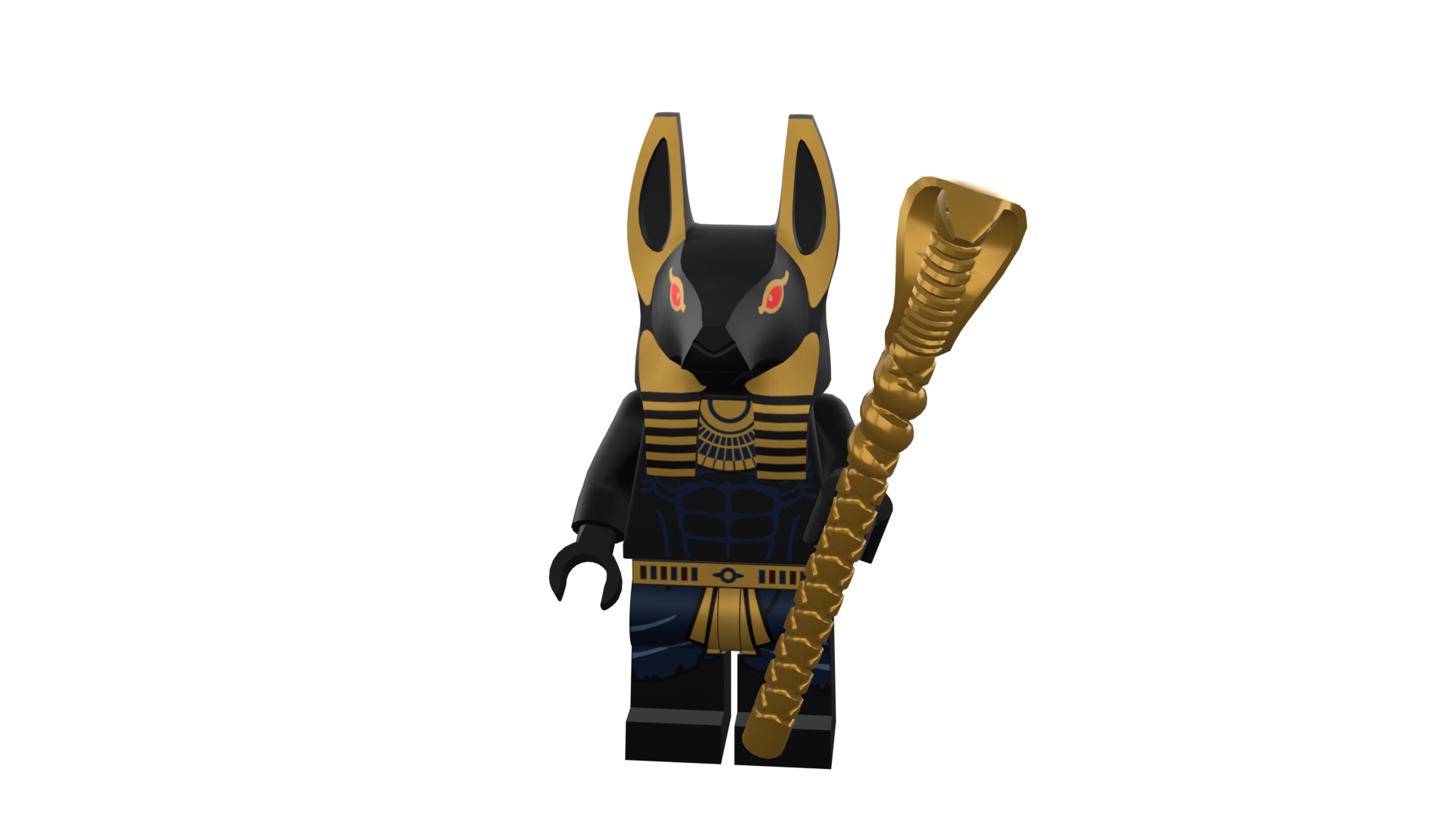 3D print minifigure - INUBIS-god of the underworld 3D print model_48