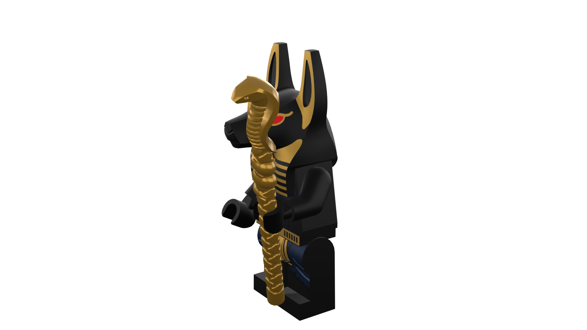 3D print minifigure - INUBIS-god of the underworld 3D print model_42