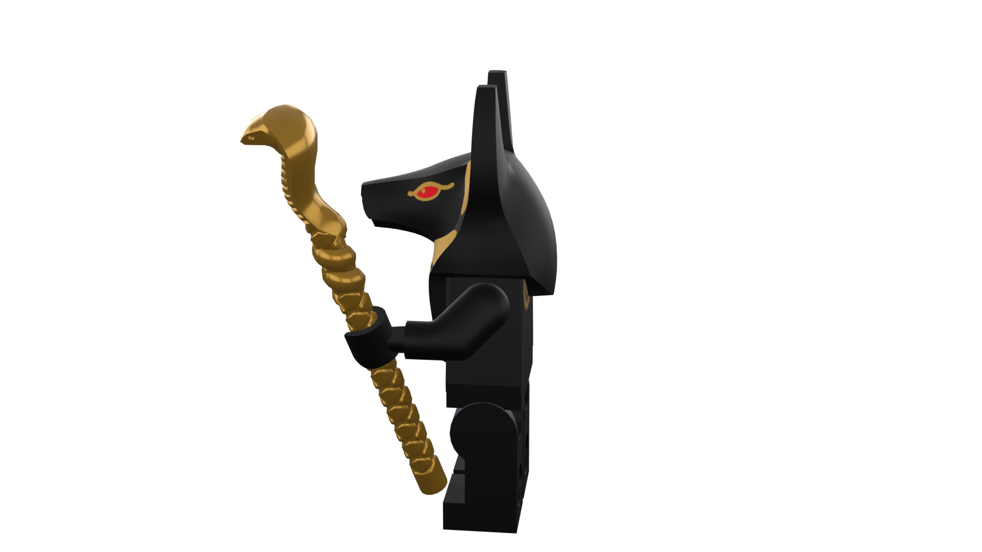 3D print minifigure - INUBIS-god of the underworld 3D print model_37