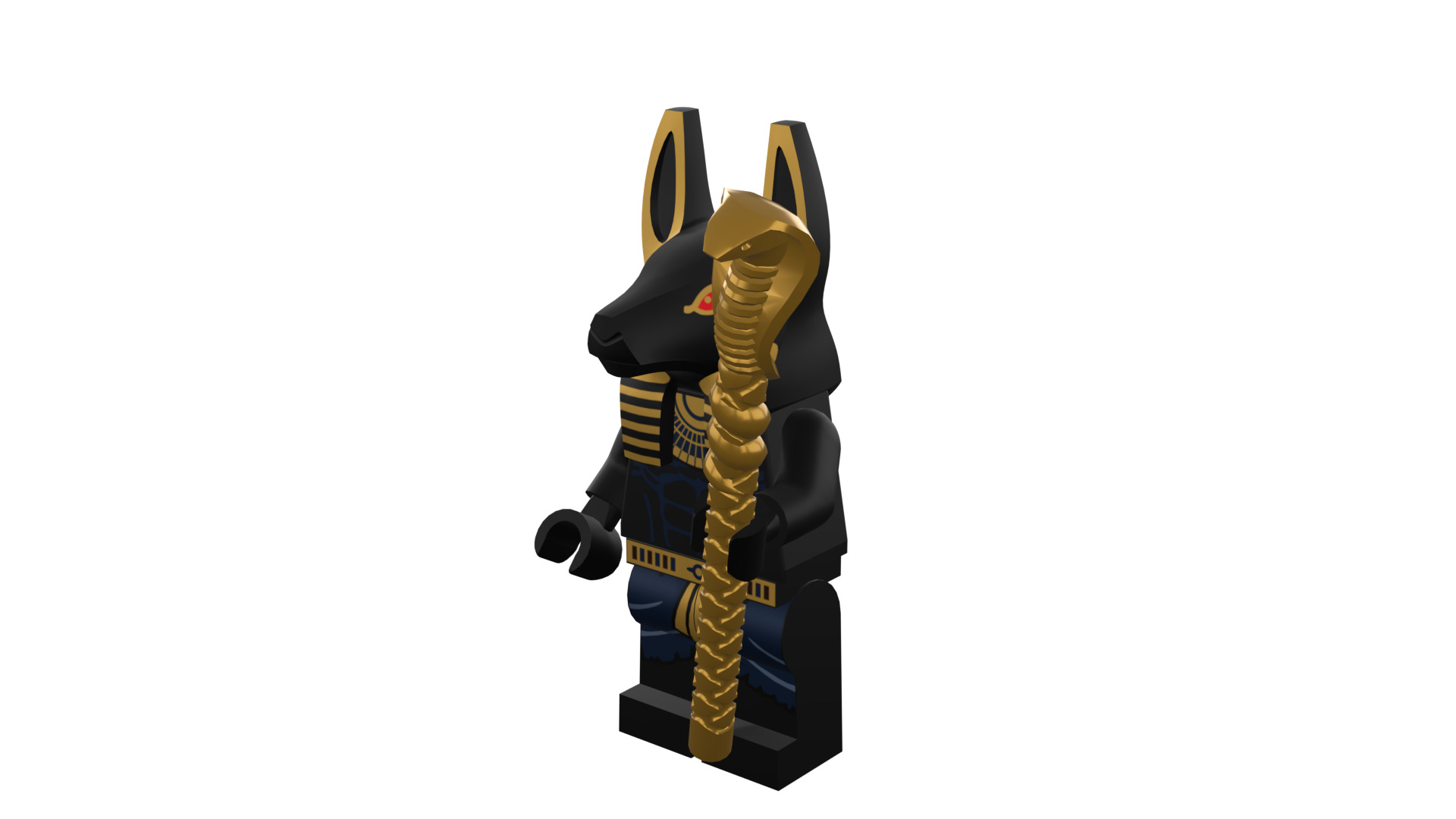3D print minifigure - INUBIS-god of the underworld 3D print model_44