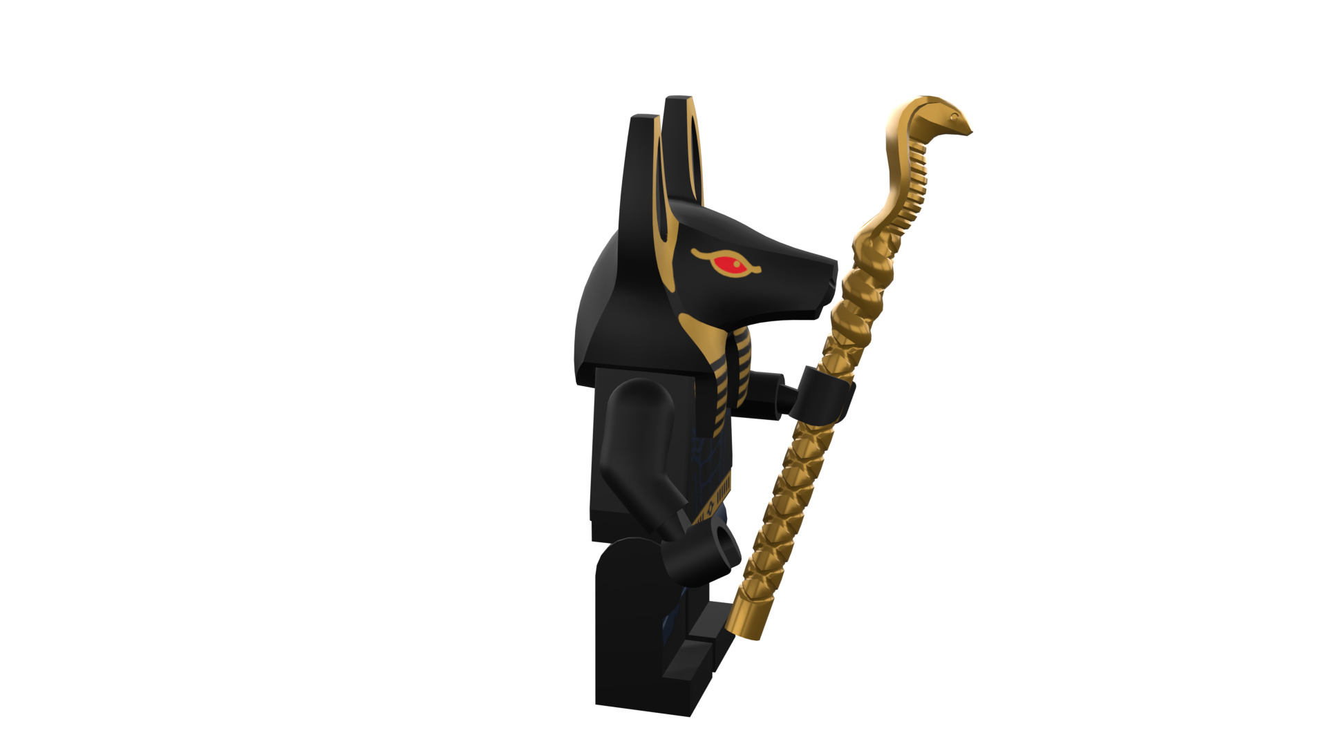 3D print minifigure - INUBIS-god of the underworld 3D print model_14