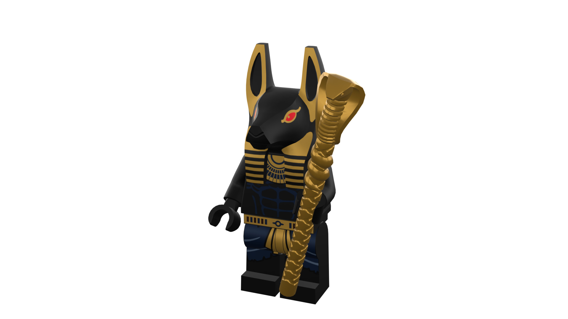 3D print minifigure - INUBIS-god of the underworld 3D print model_46