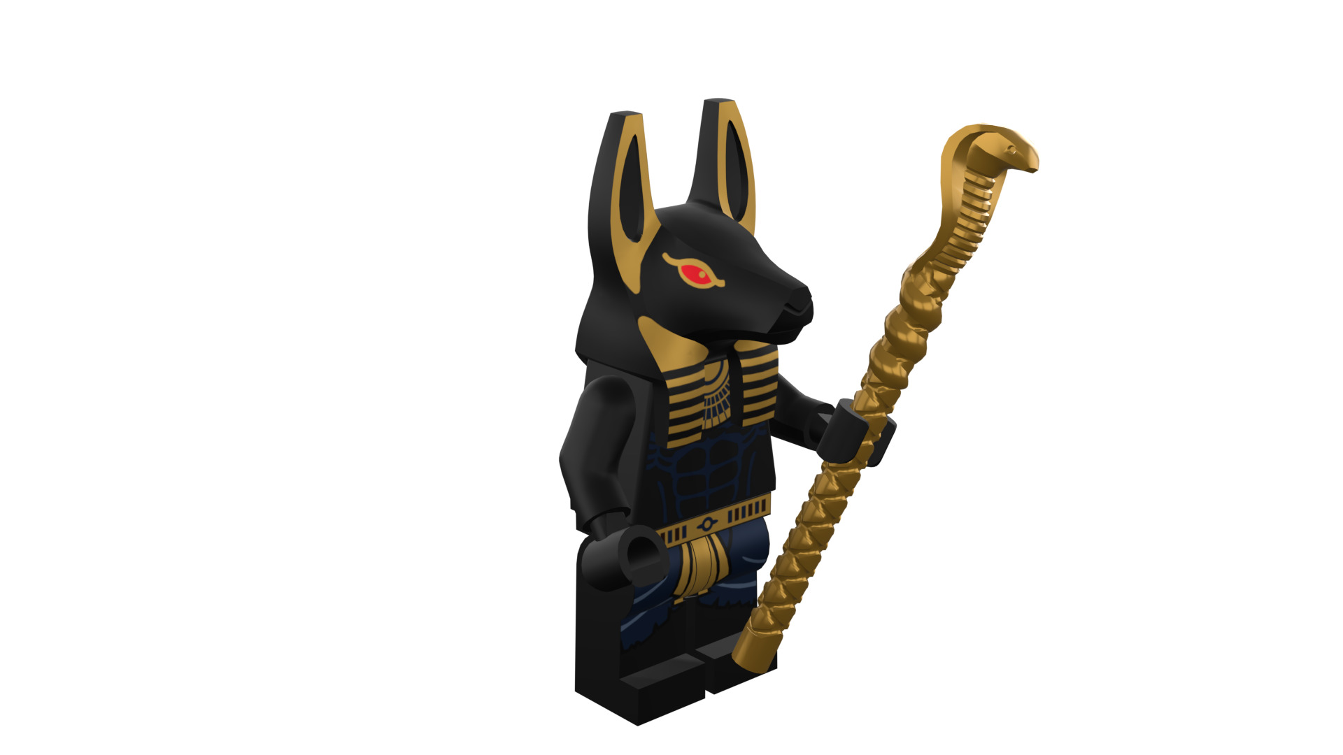 3D print minifigure - INUBIS-god of the underworld 3D print model_10