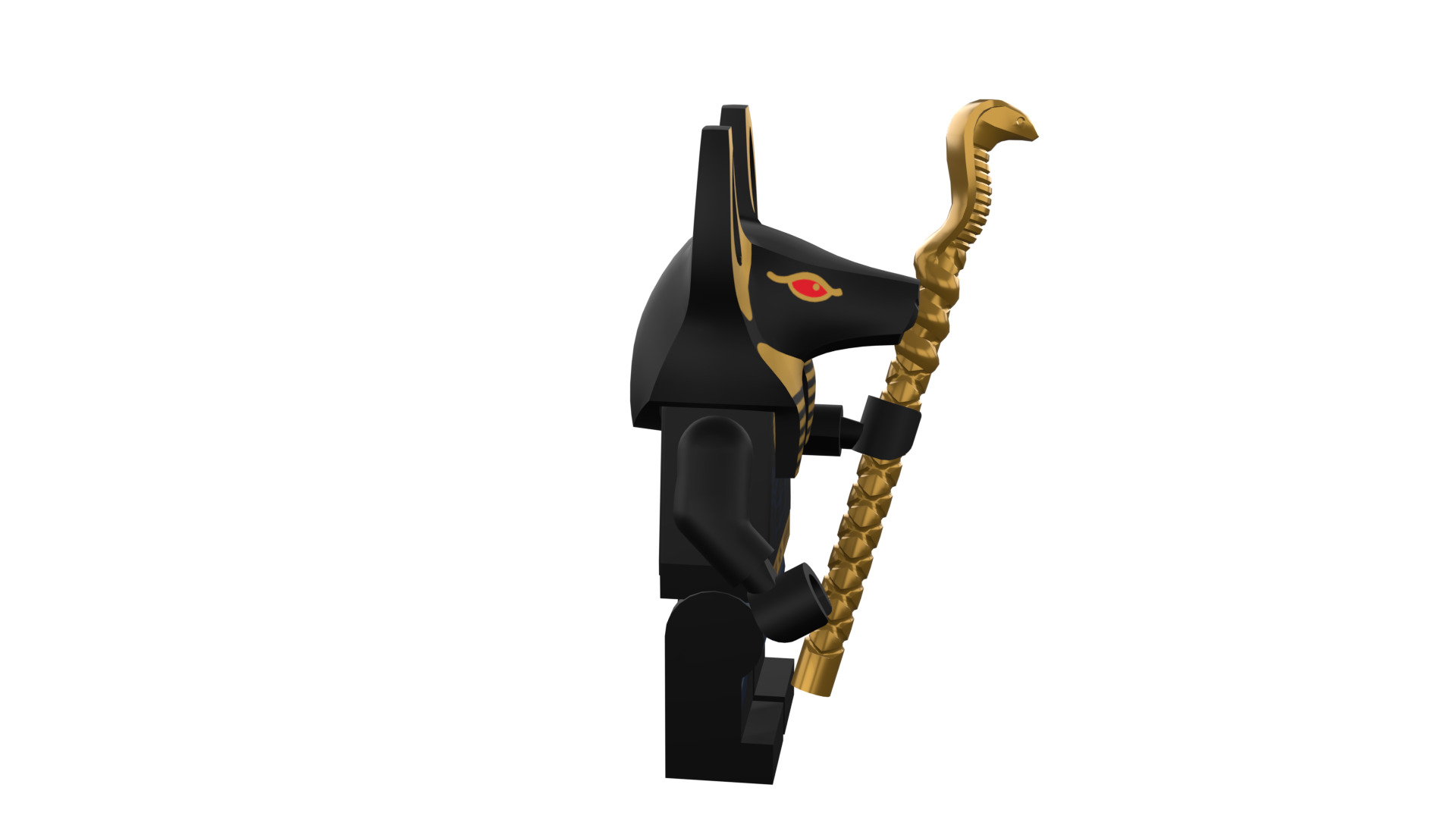 3D print minifigure - INUBIS-god of the underworld 3D print model_15