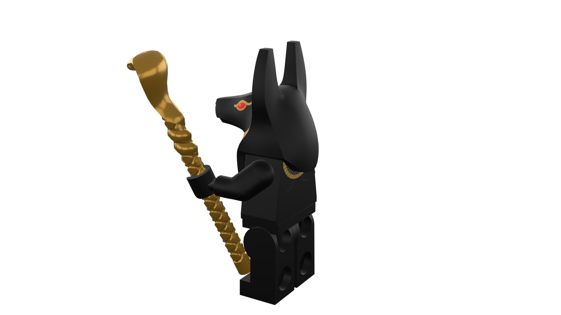 3D print minifigure - INUBIS-god of the underworld 3D print model_34