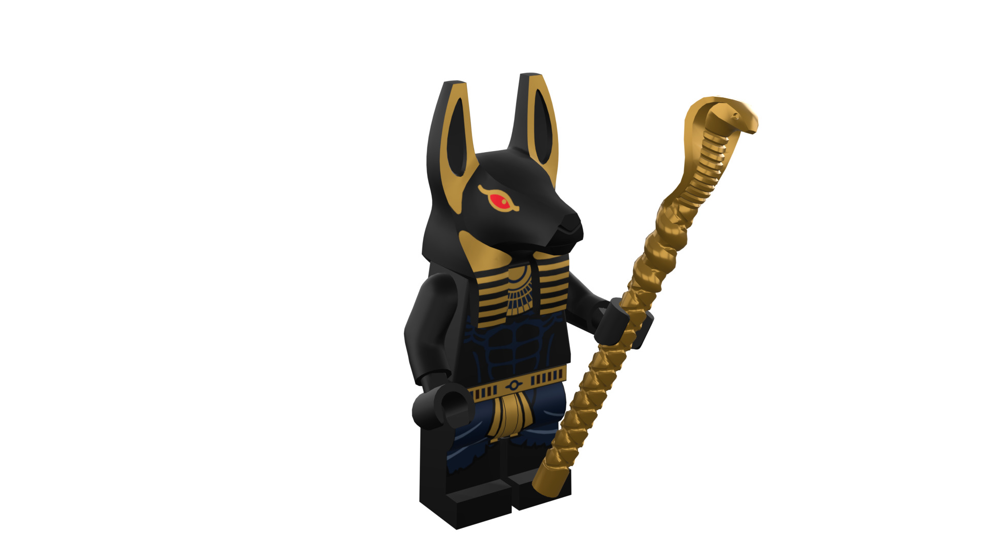 3D print minifigure - INUBIS-god of the underworld 3D print model_9
