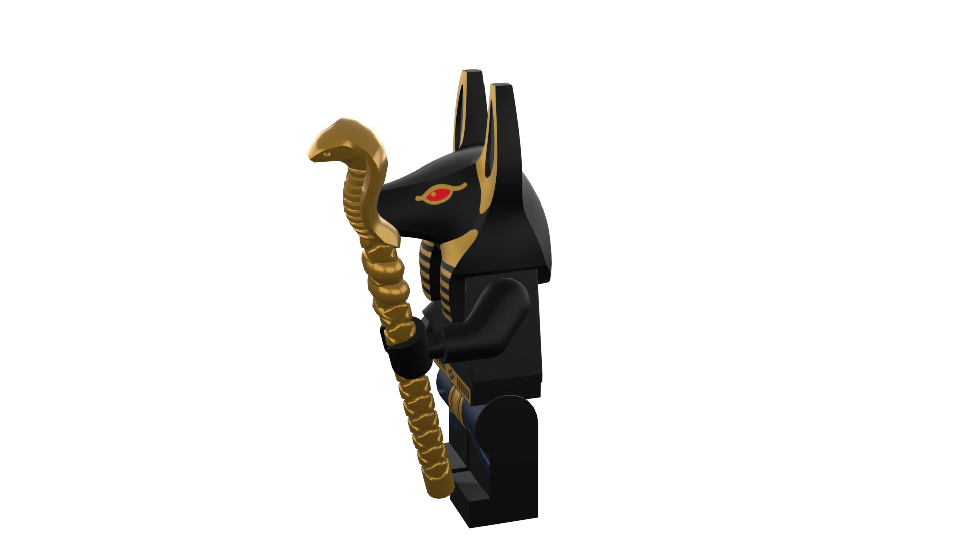 3D print minifigure - INUBIS-god of the underworld 3D print model_40