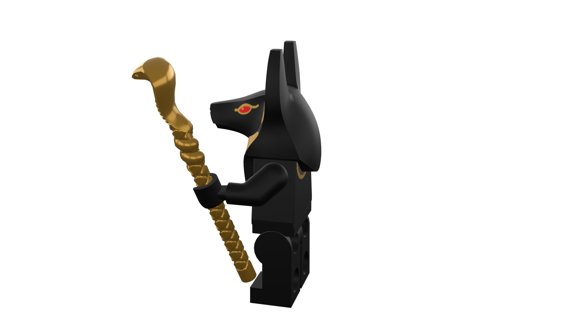 3D print minifigure - INUBIS-god of the underworld 3D print model_36