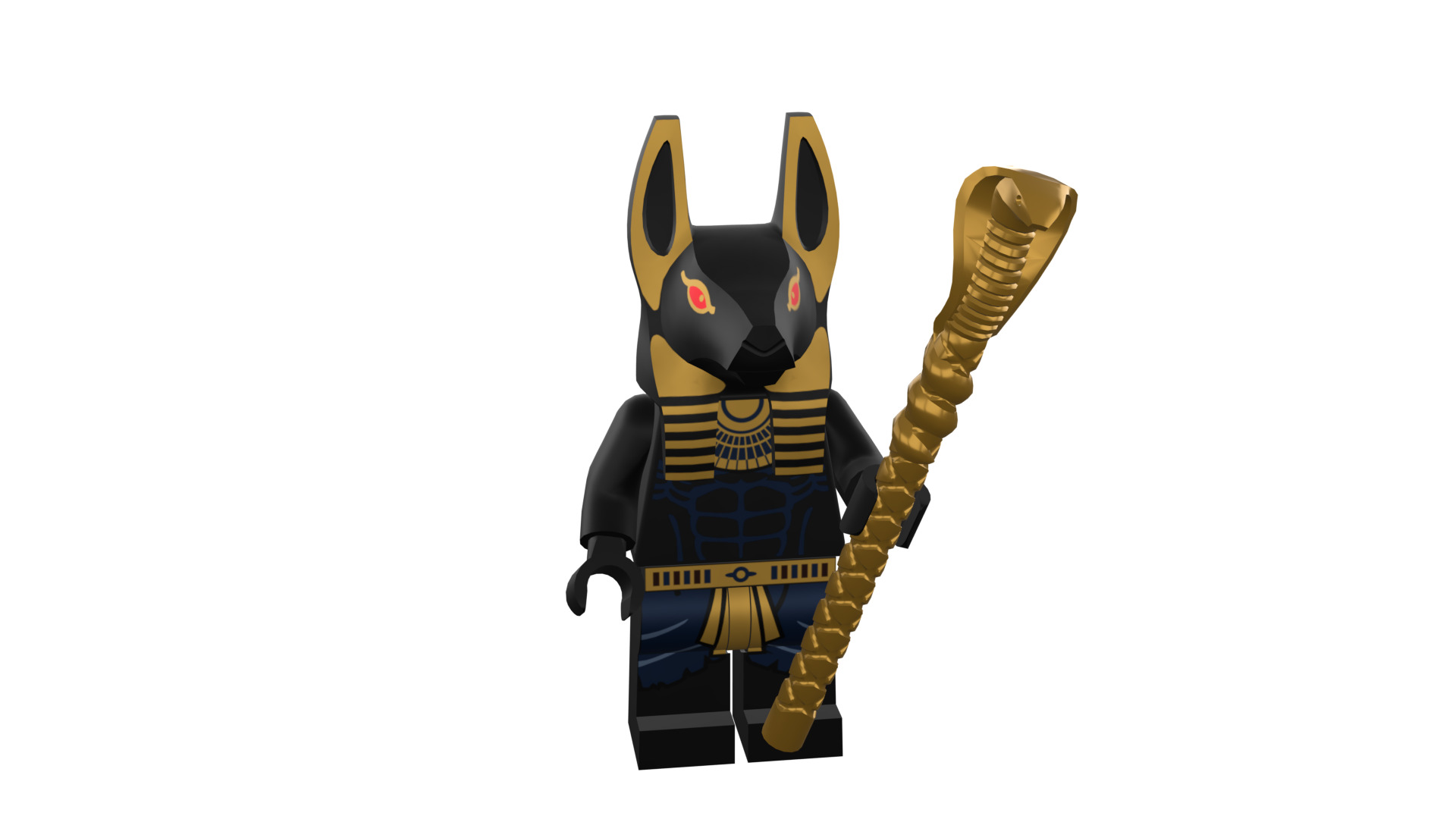 3D print minifigure - INUBIS-god of the underworld 3D print model_6