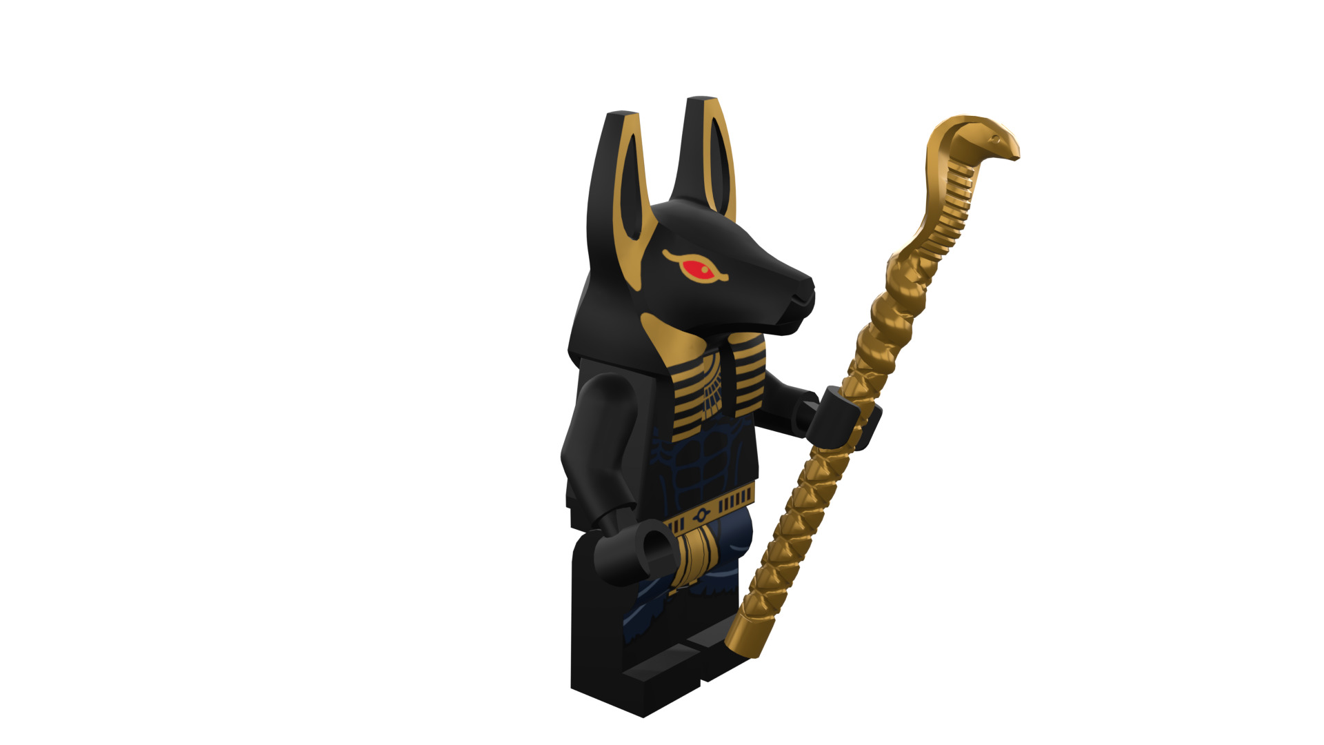 3D print minifigure - INUBIS-god of the underworld 3D print model_11