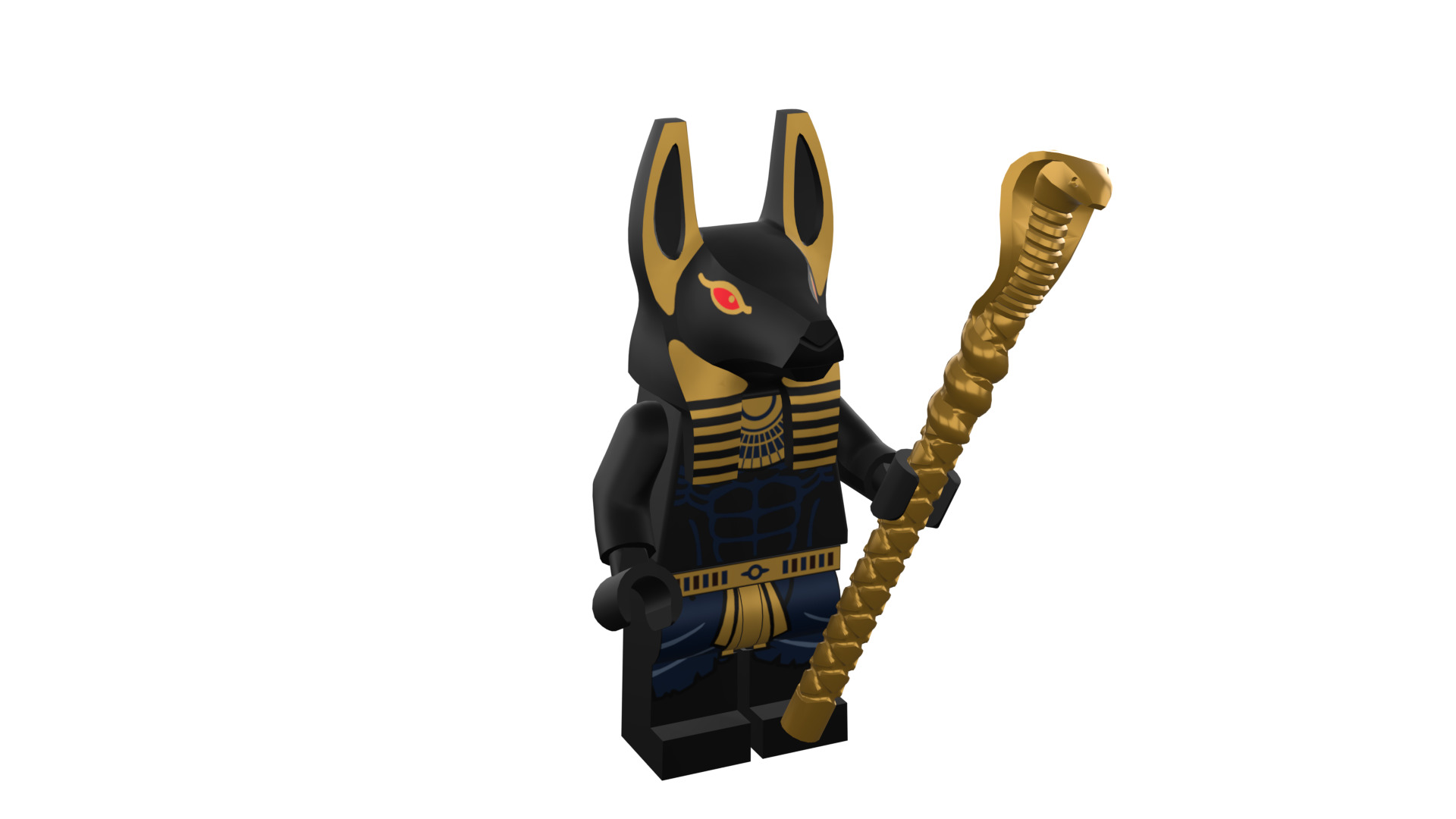 3D print minifigure - INUBIS-god of the underworld 3D print model_8