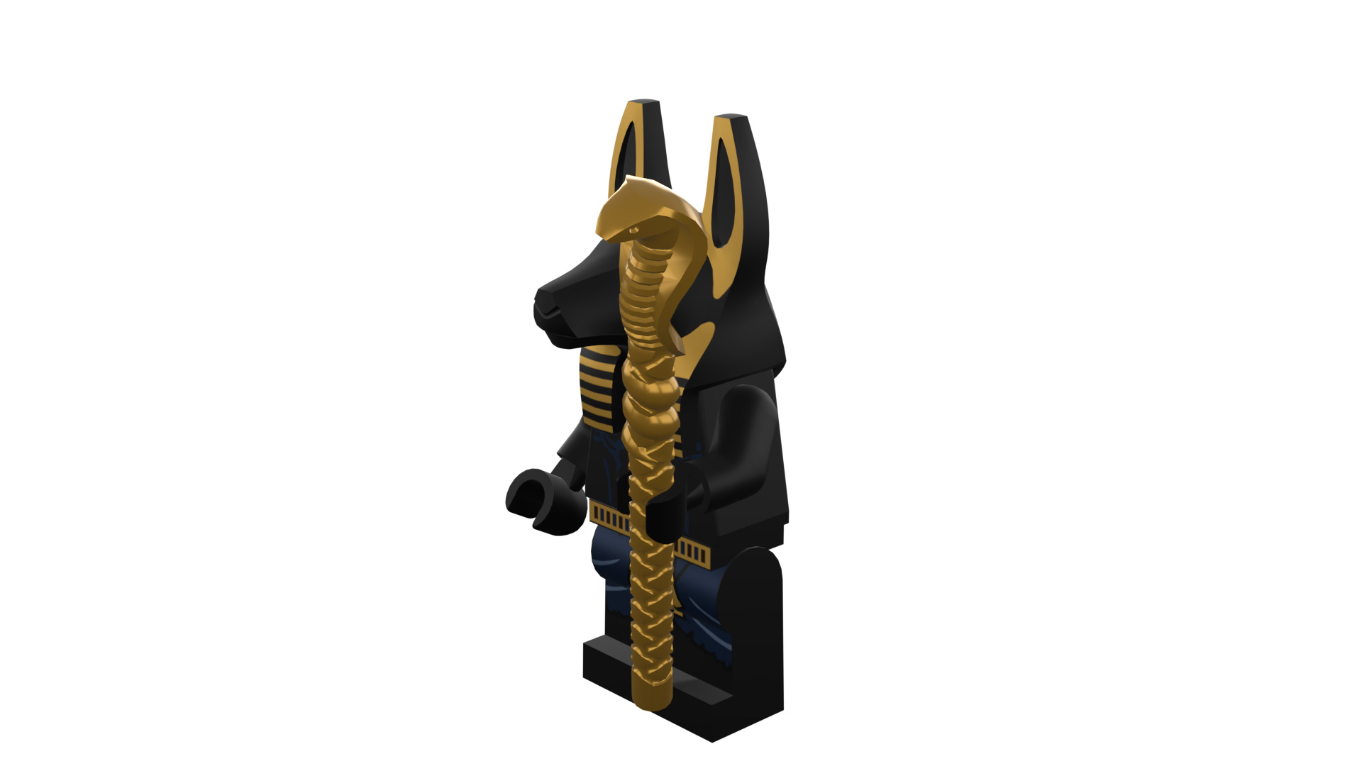 3D print minifigure - INUBIS-god of the underworld 3D print model_43