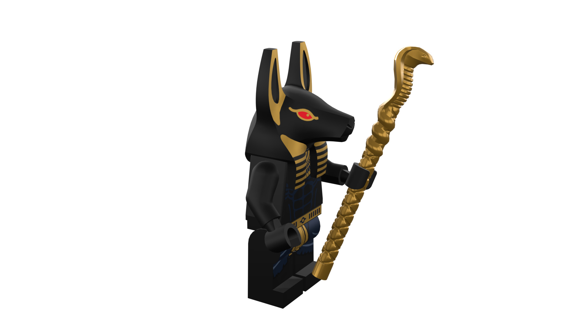 3D print minifigure - INUBIS-god of the underworld 3D print model_12