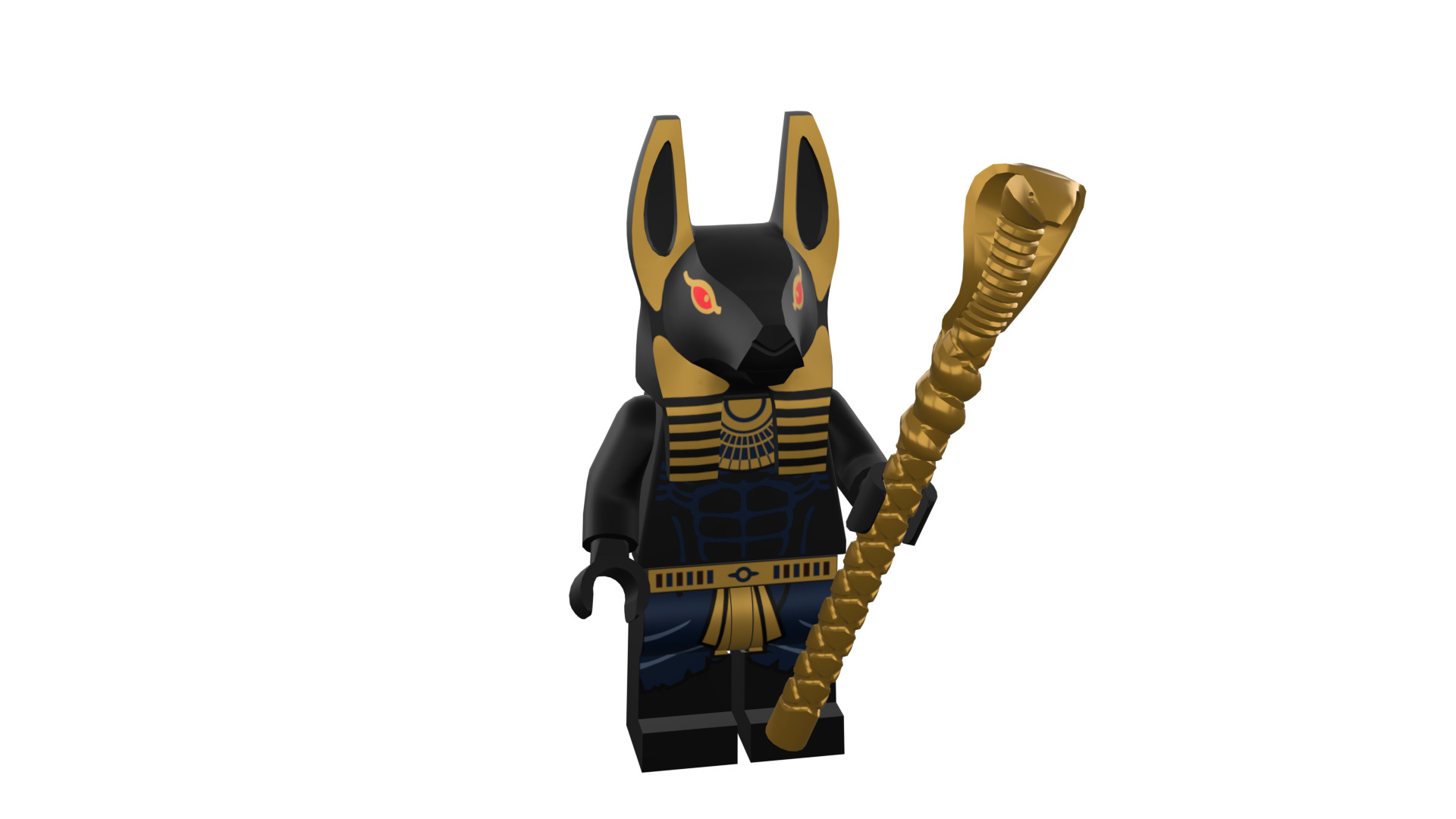 3D print minifigure - INUBIS-god of the underworld 3D print model_50